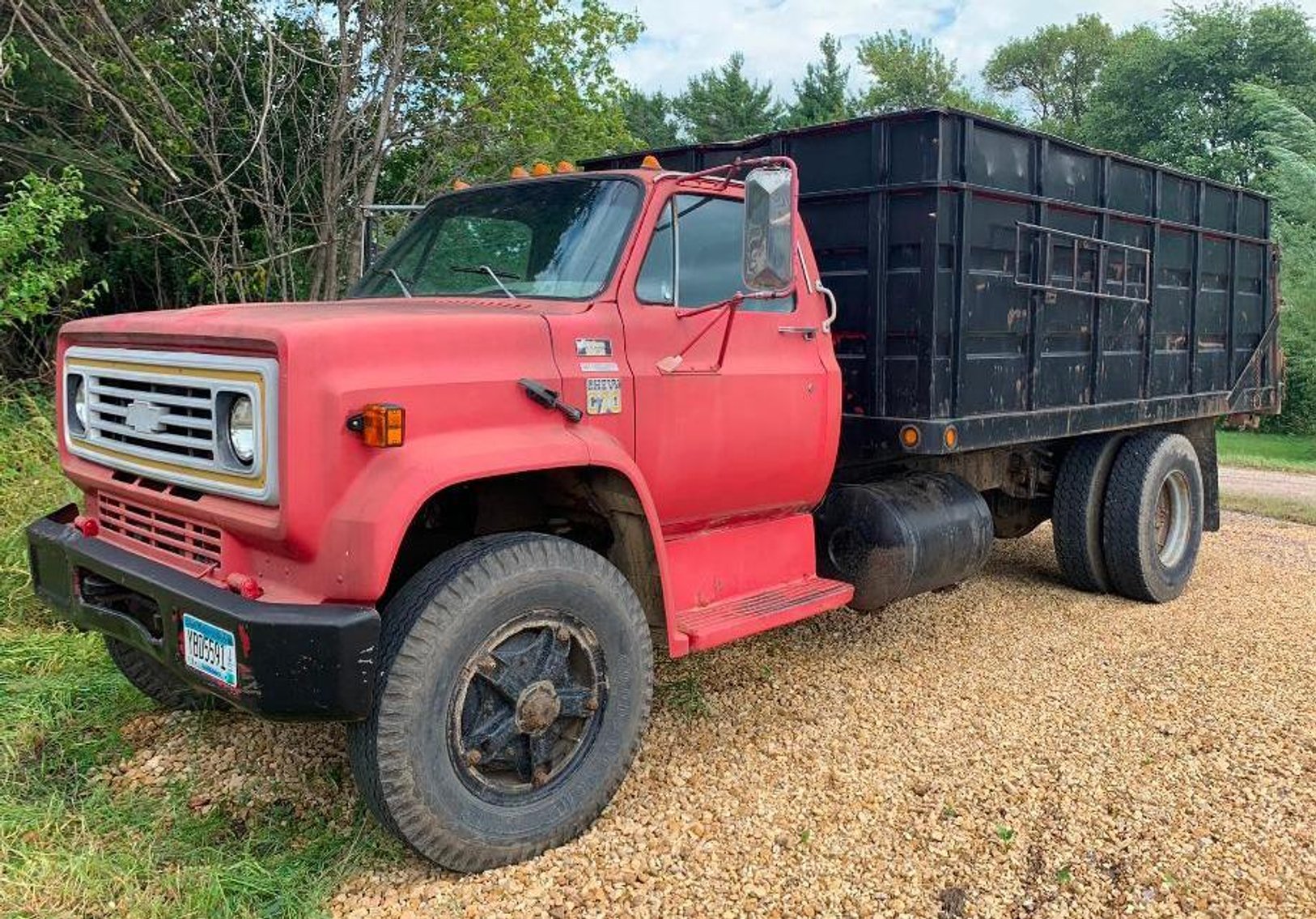 1979 Chevrolet C70 Gravel Truck & Massey Ferguson 255 Tractor With Loader