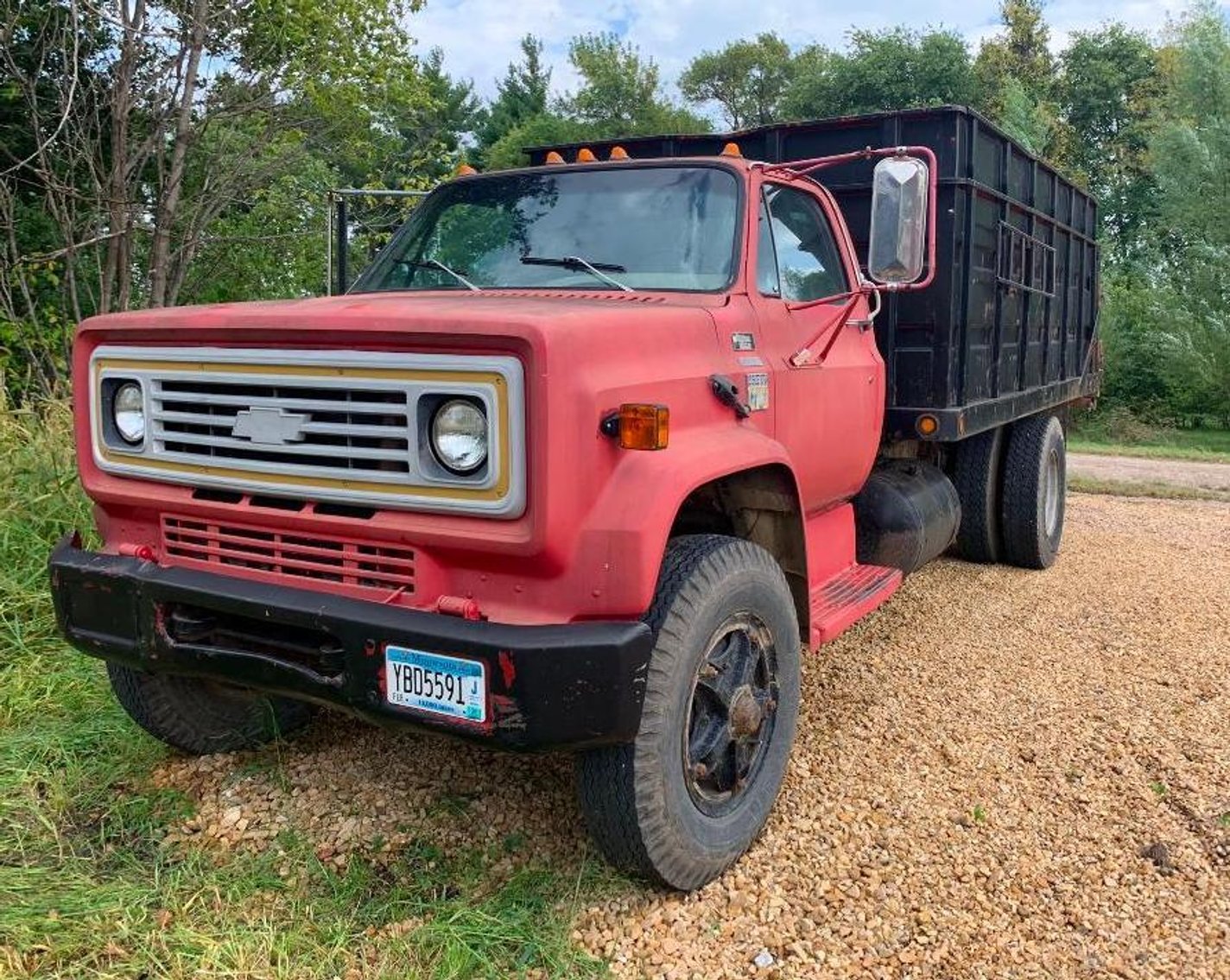 1979 Chevrolet C70 Gravel Truck & Massey Ferguson 255 Tractor With Loader