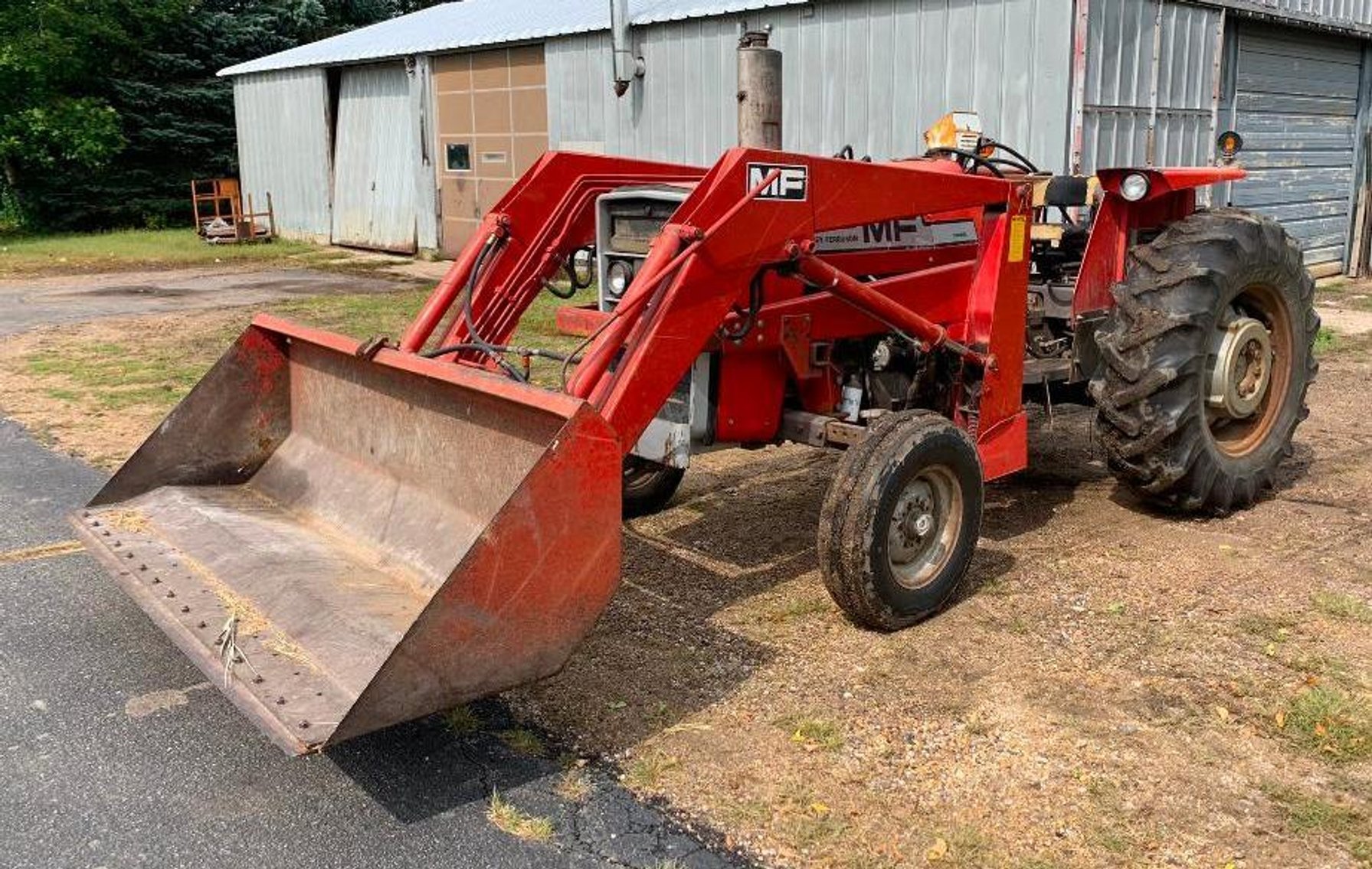 1979 Chevrolet C70 Gravel Truck & Massey Ferguson 255 Tractor With Loader