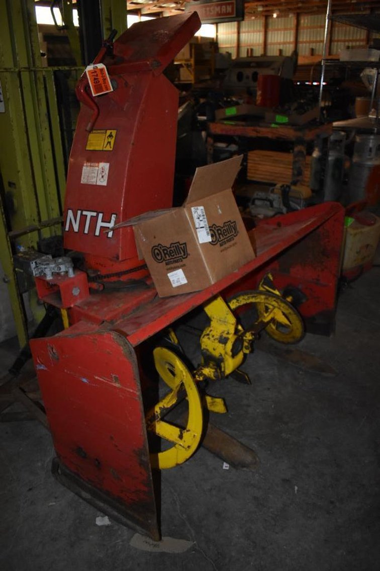 Surplus Snow Plow Equipment, Lawn Maintenance and 4-Place Snowmobile Trailer