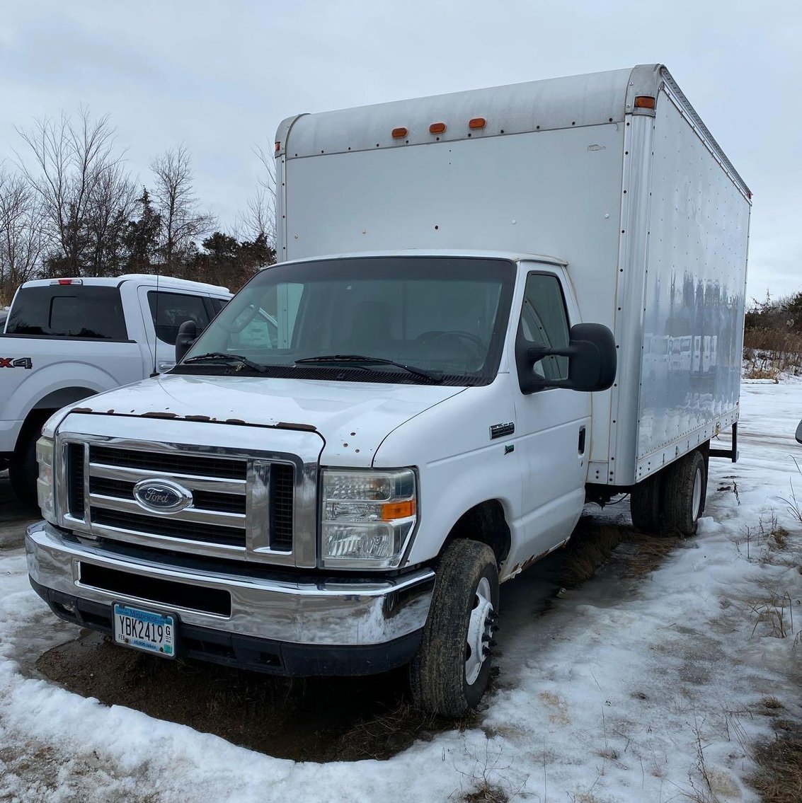 2004 Ford Excursion Limited 4WD With Hiniker C Plow & 2009 Ford E-350 Super Duty Box Truck