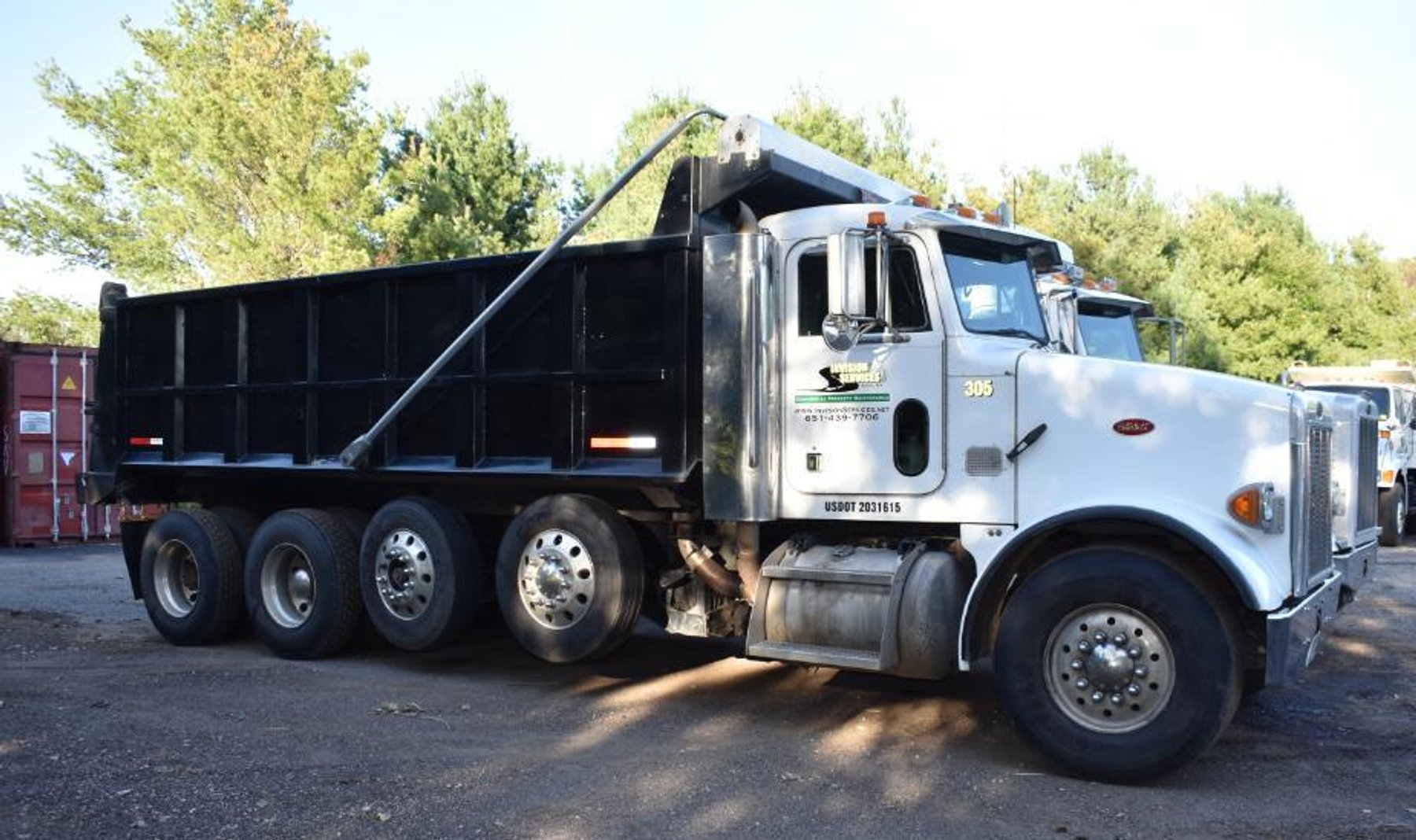 2005 & 2007 Peterbilt 357 Quad Axle Dump Trucks