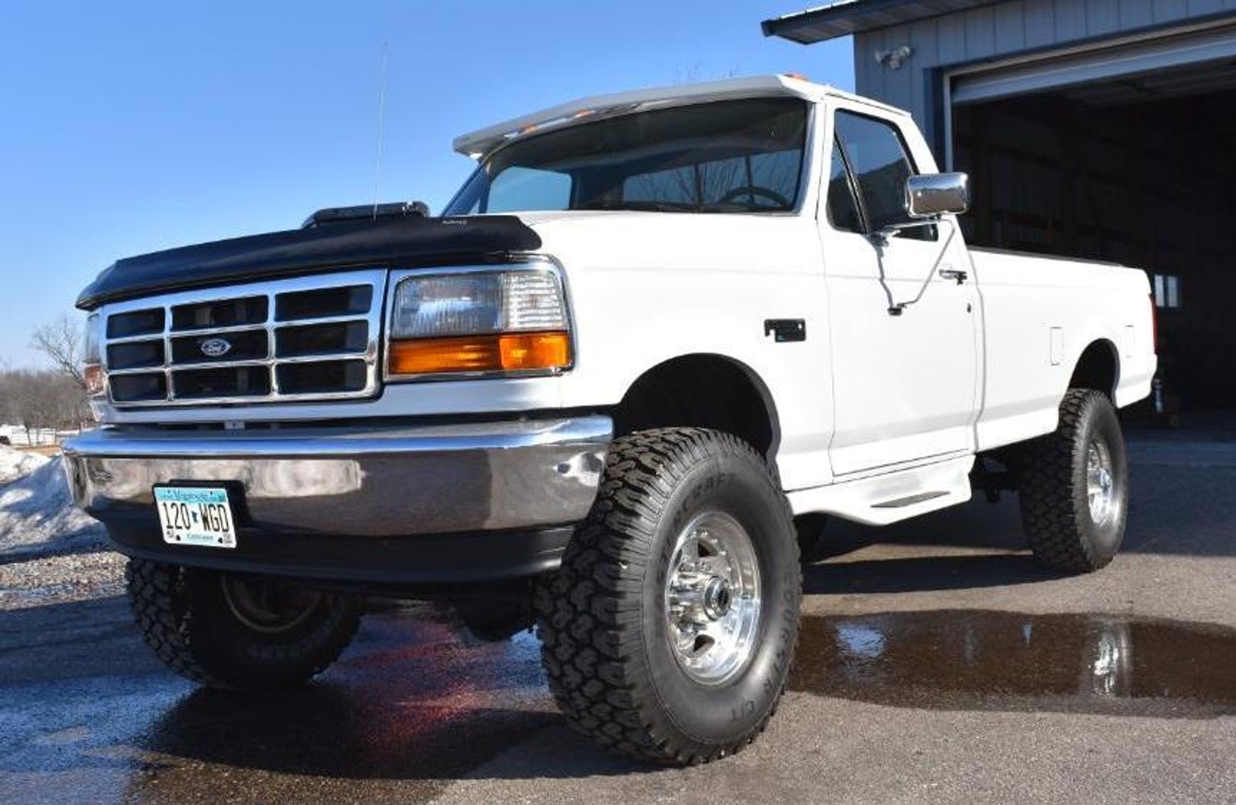 1997 Ford F-350 XL Long Box & 2003 Ford F-350 Super Duty Long Box With 9' Leo Plow