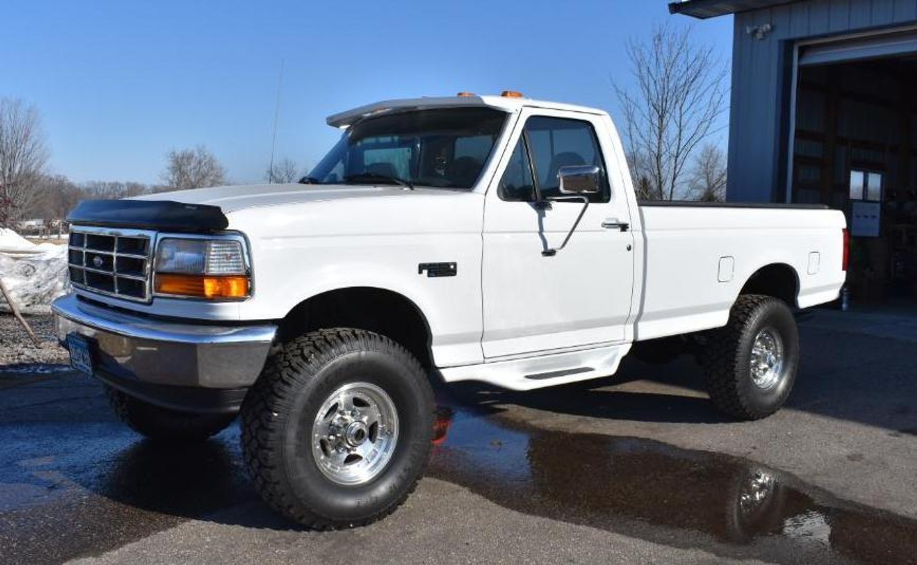 1997 Ford F-350 XL Long Box & 2003 Ford F-350 Super Duty Long Box With 9' Leo Plow