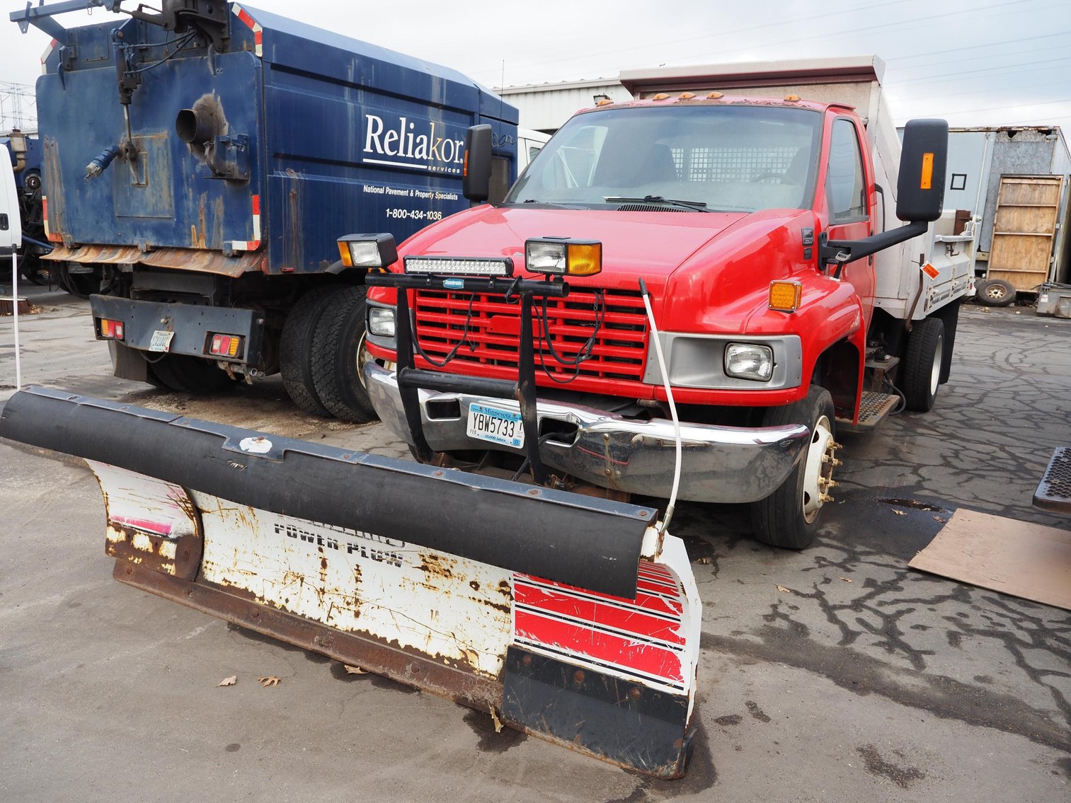 2007 GMC C-5500 Plow Truck & 2008 GMC C-5500 Contractors Dump