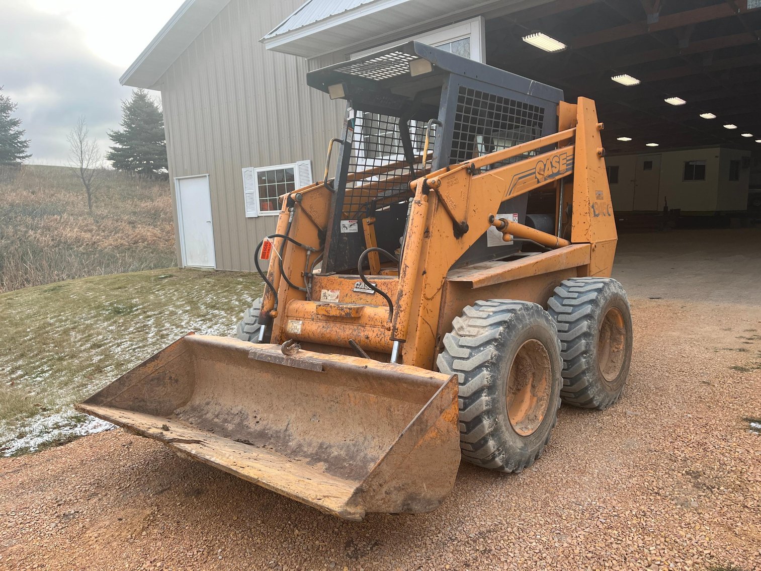 Case 1845C Skid Steer, Jobsite Trailers, Vinyl Fencing, Tools & Equipment