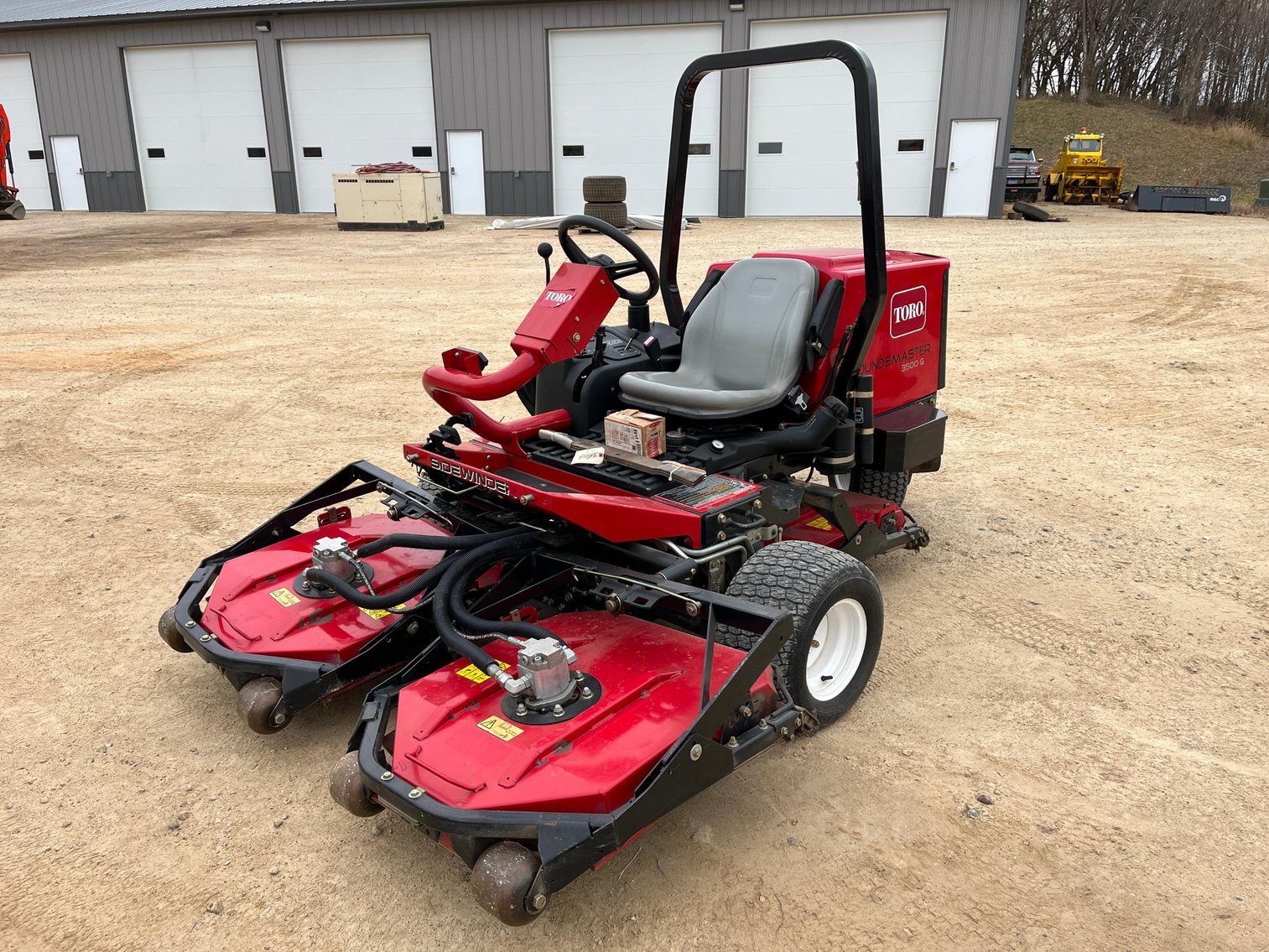 Roll off Dumpsters, 2000 Ford 650 Box Truck, 2013 Toro Ground Master 3500G, & Shop Equipment