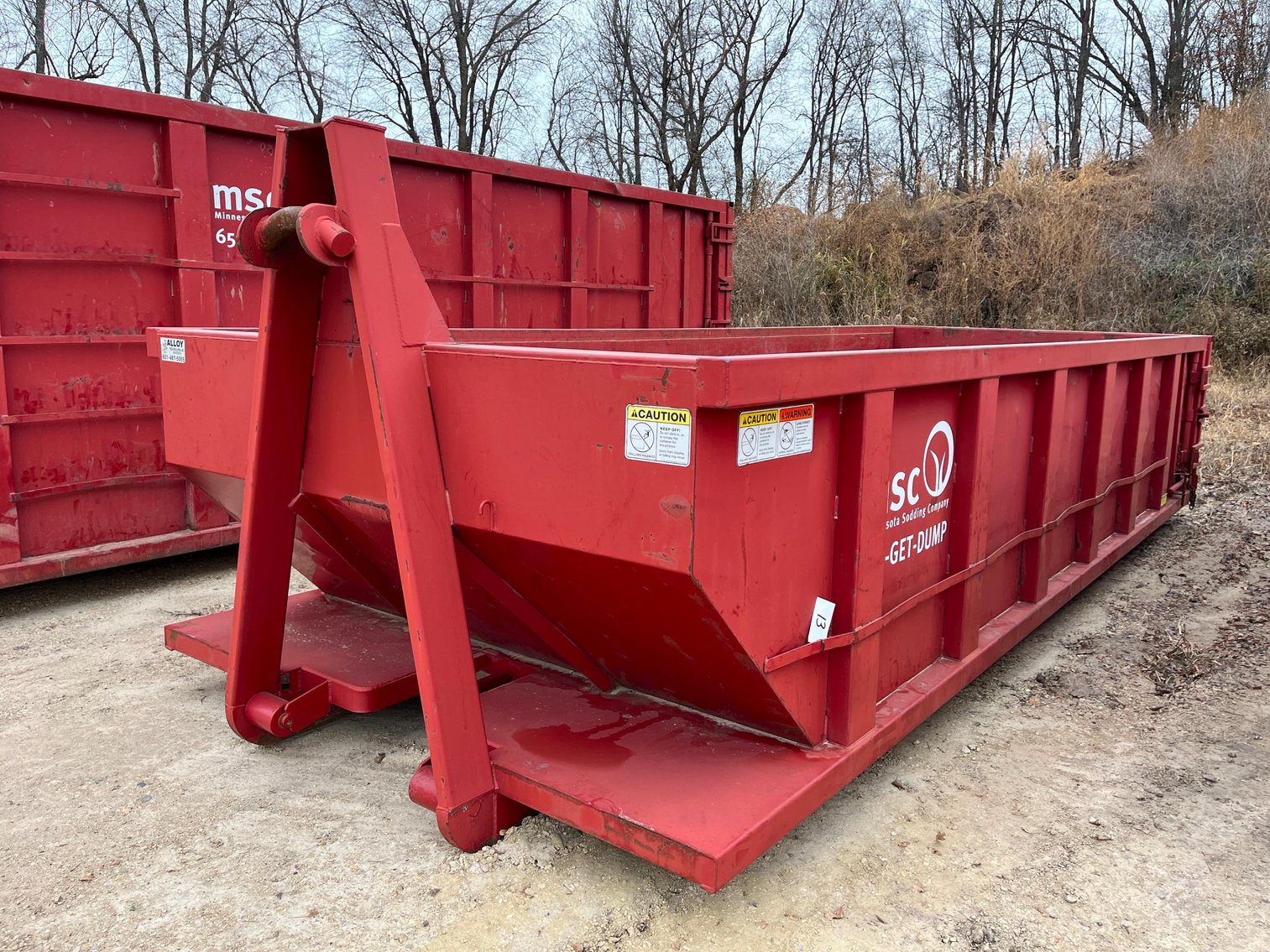 Roll off Dumpsters, 2000 Ford 650 Box Truck, 2013 Toro Ground Master 3500G, & Shop Equipment