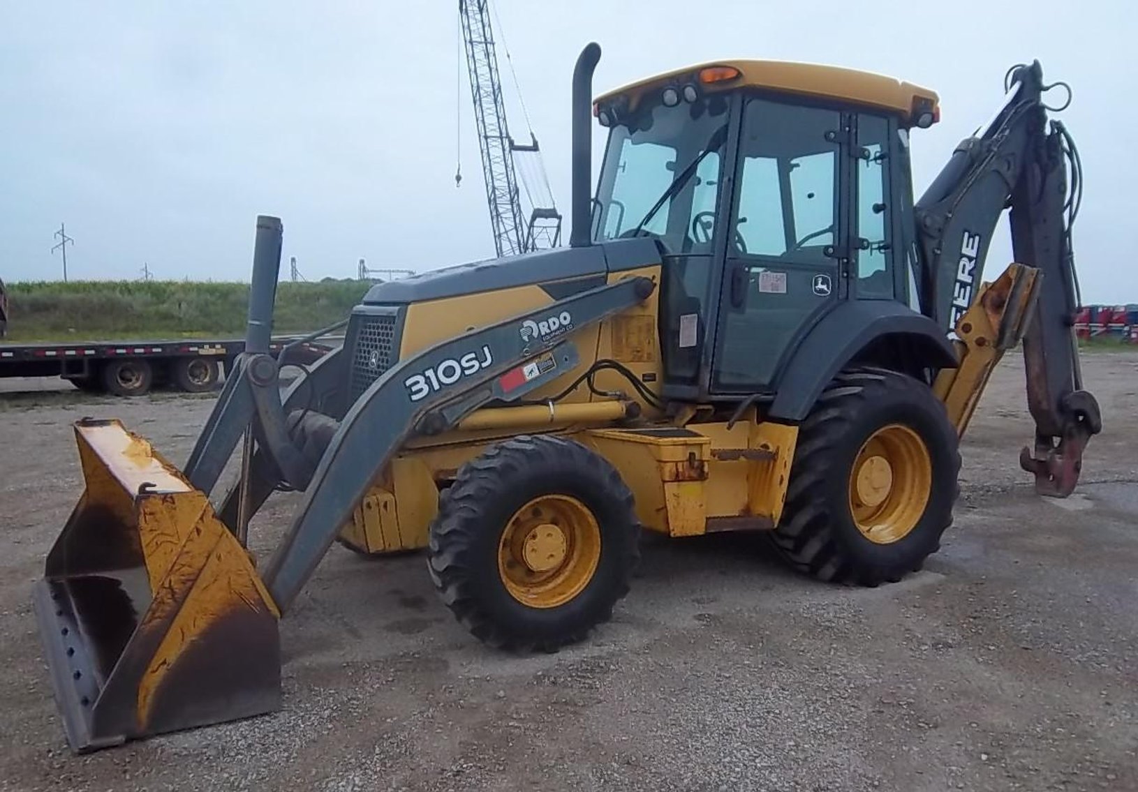 Construction Equipment: Semis, Dump Trailer, Payloader, Extendahoe