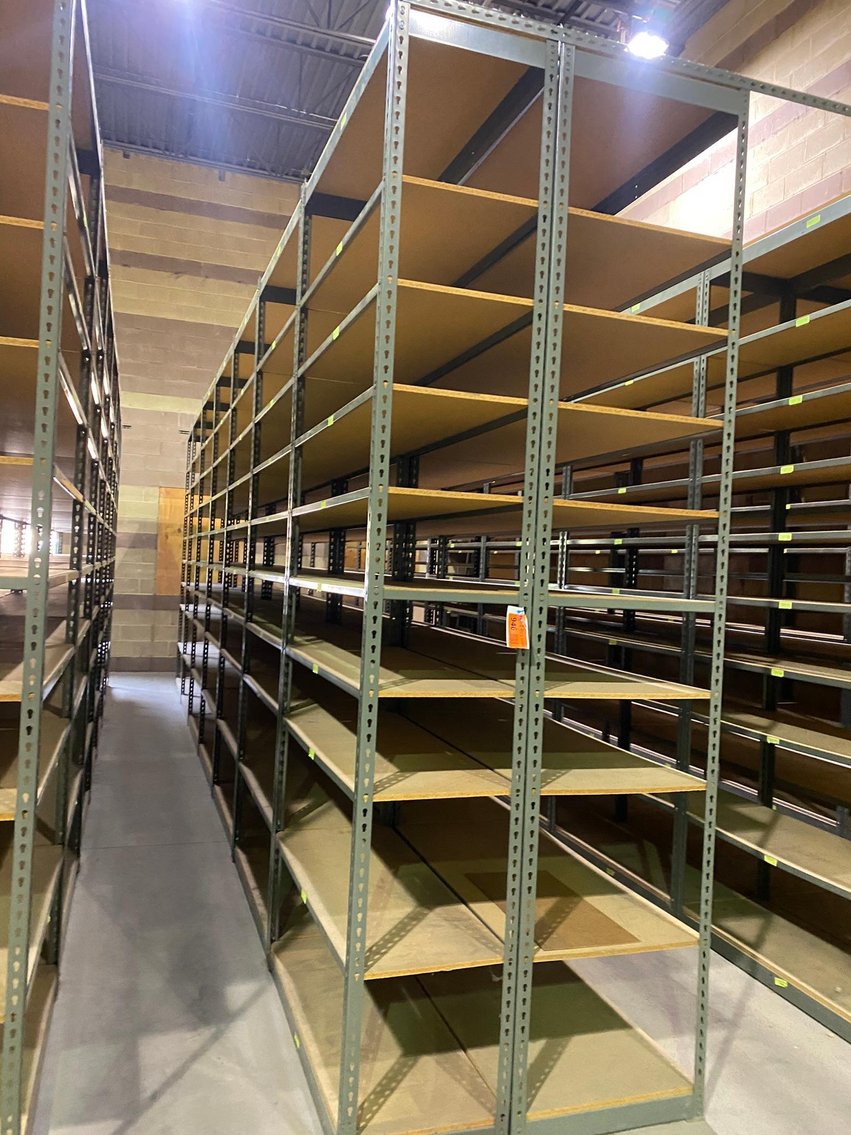 28' Long Double Sided Shelving Units