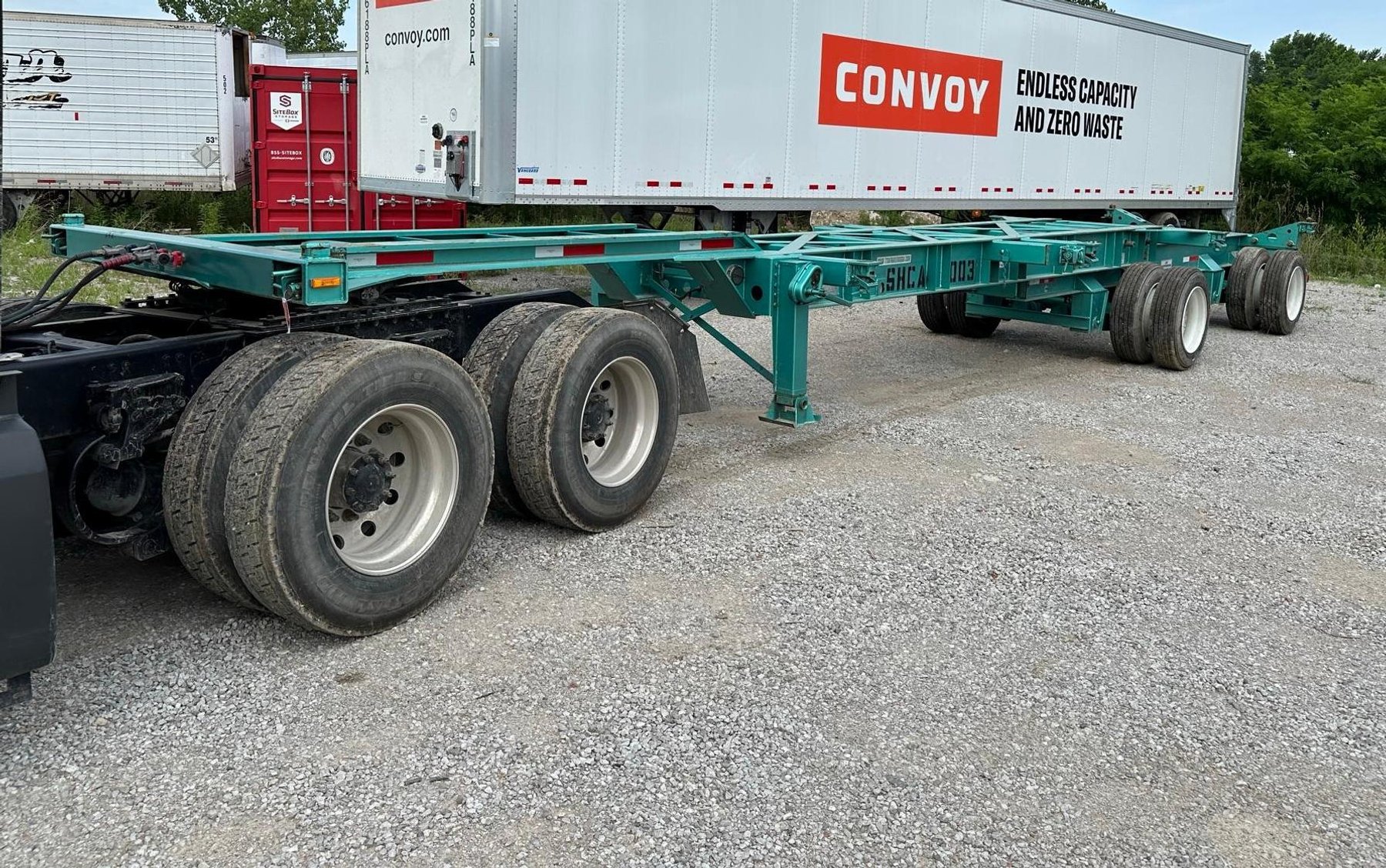 (3) 2023 TTSA Container Chassis/Trailers, (3) Kenworth T680 Semis