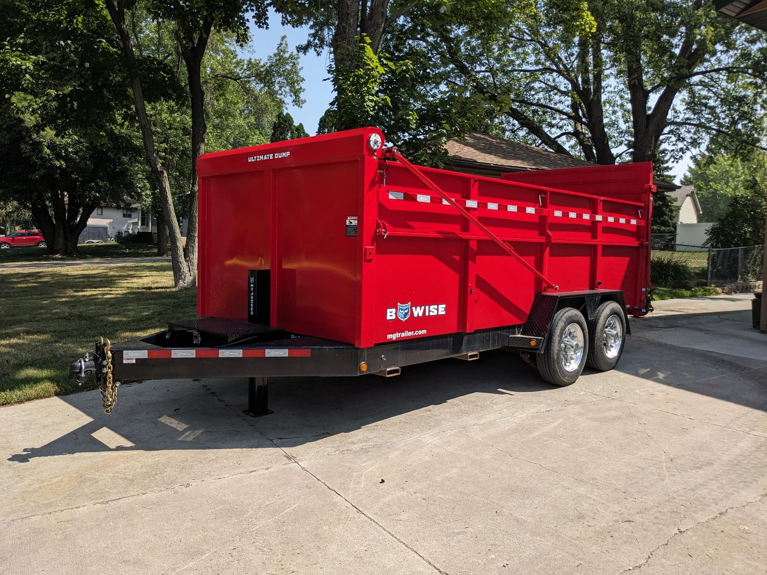 2022 Bwise 16' Dump Trailer, 2008 Bobcat S185 Skid Steer, Bus Garage Equipment