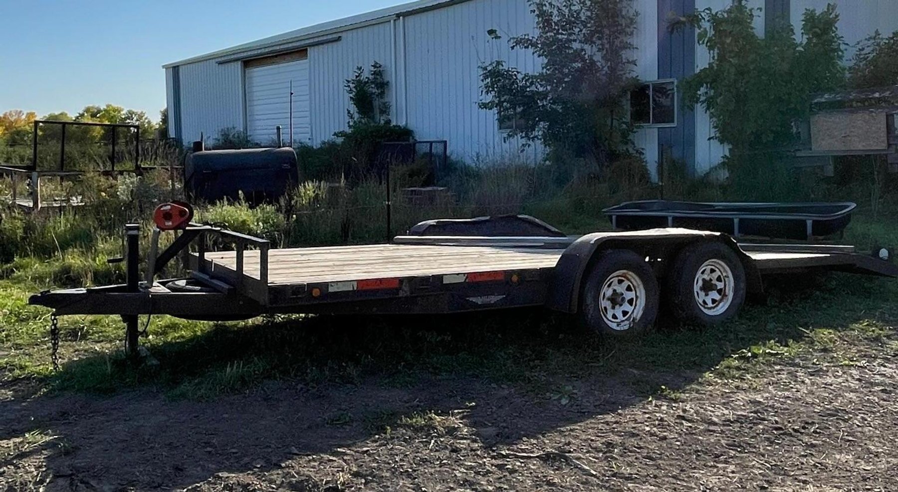 Farm Machinery: John Deere 5420 Tractor, H&H 18' Trailer