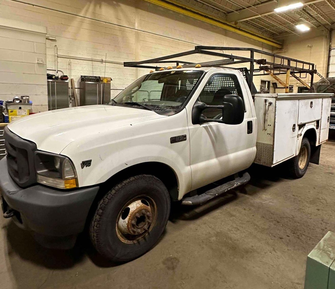 2008 Ford F-250 XL, 2003 Ford F-350, & Shop Supplies