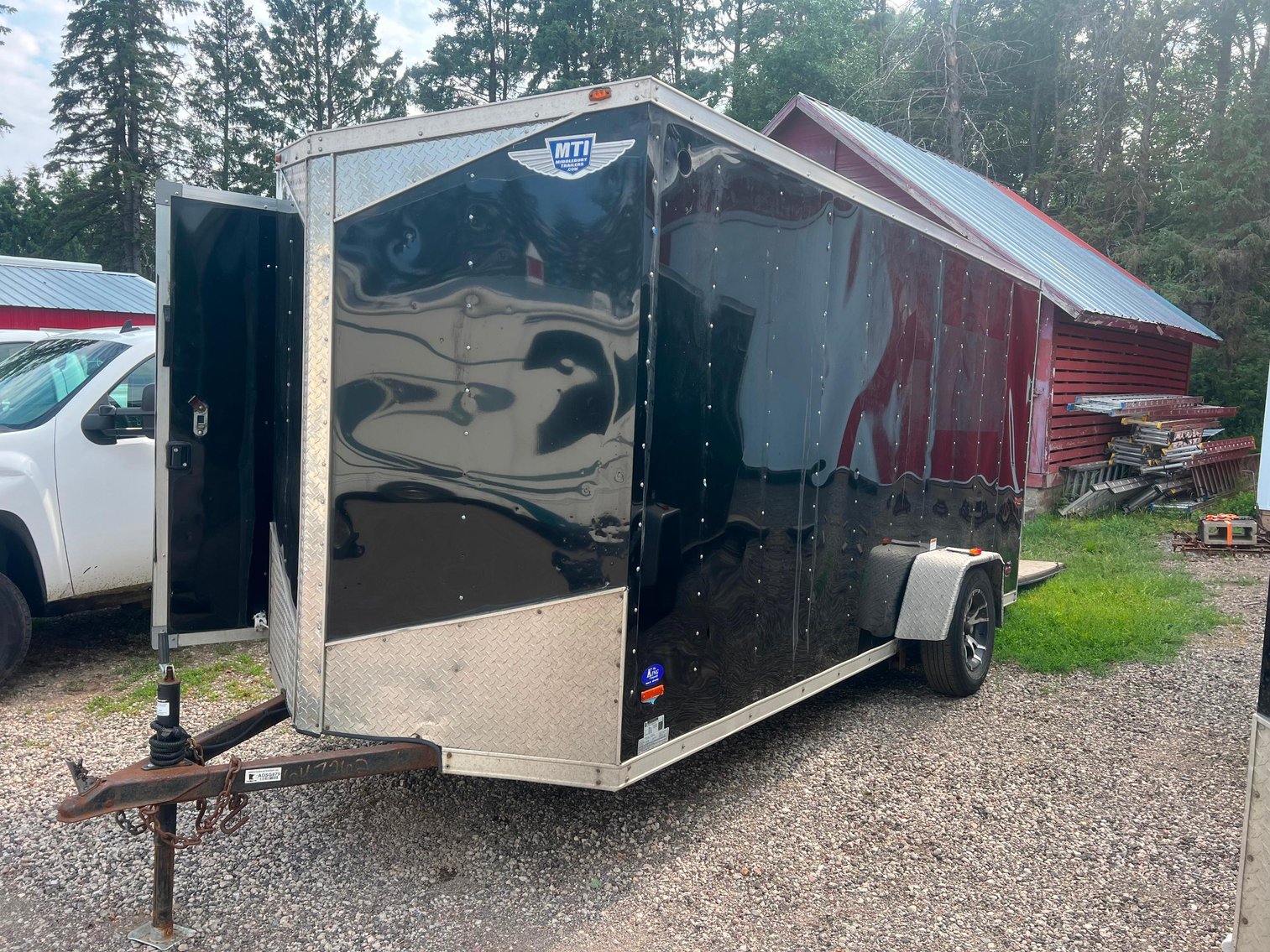 (3) Chevrolet Silverado 2500 Trucks, (4) 14' Enclosed Trailers