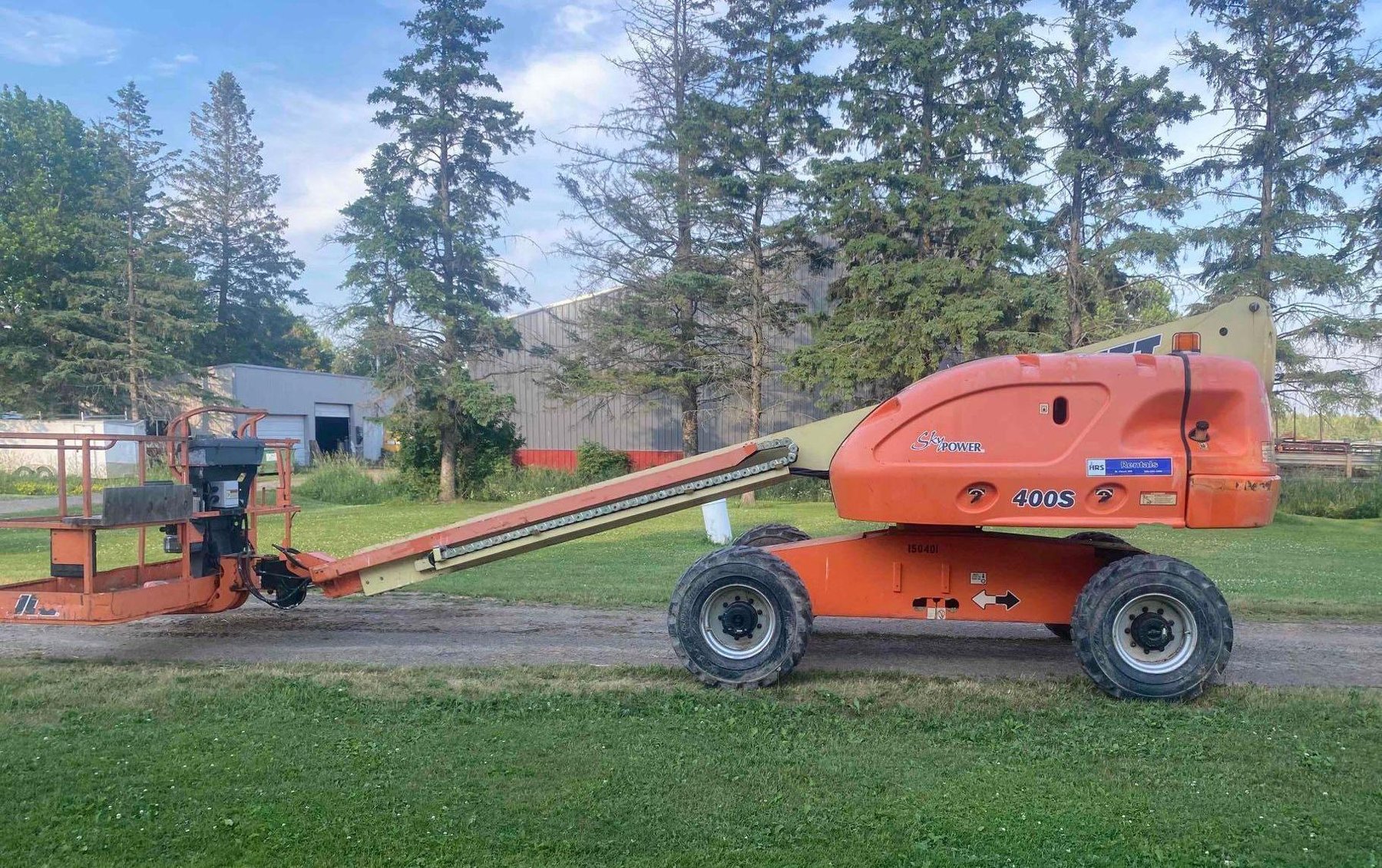 Vehicles, Sea Ray 180, JLG 400S Manlift, Power Tools