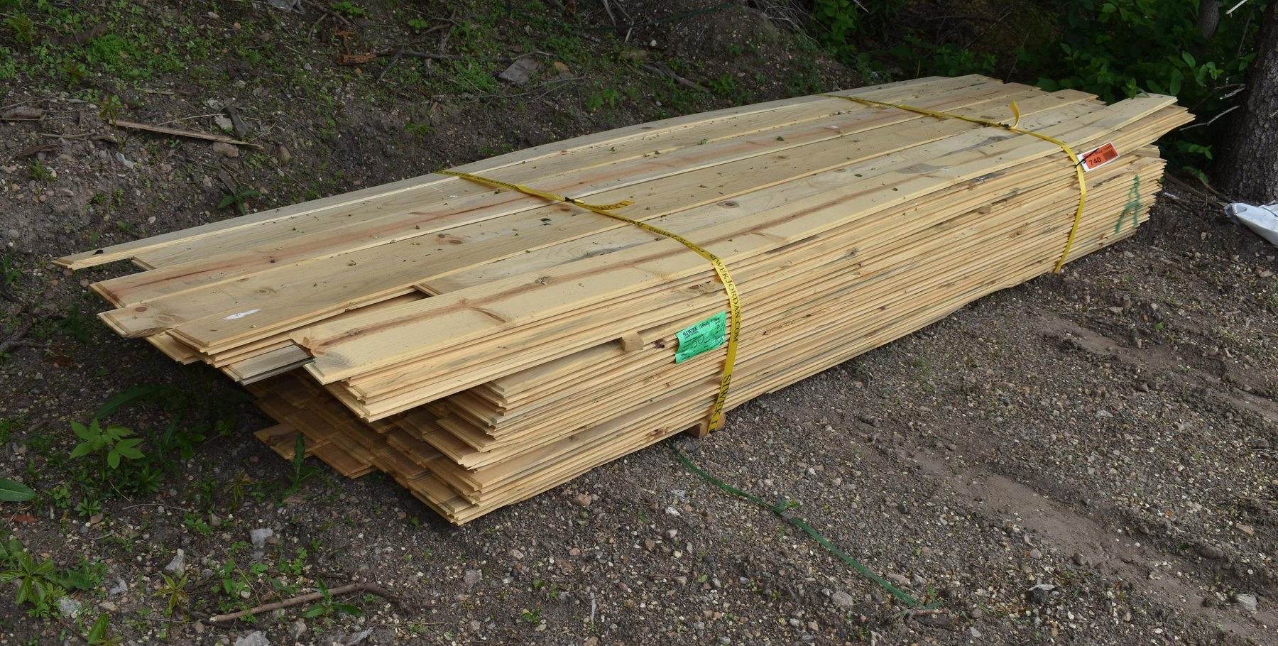 Lumber Yard Material: Shiplap, Tongue & Groove, Carpet, Shingles, Equipment