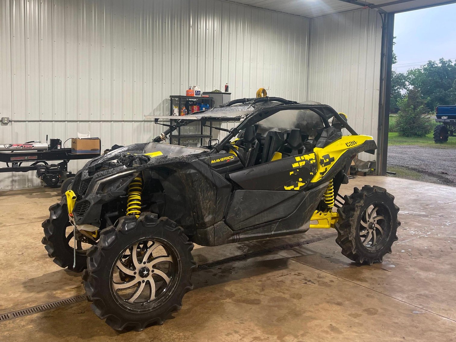 2019 Can Am Maverick, 4-Car Hauler, 2008 Polaris Dragon 800 & Vehicles