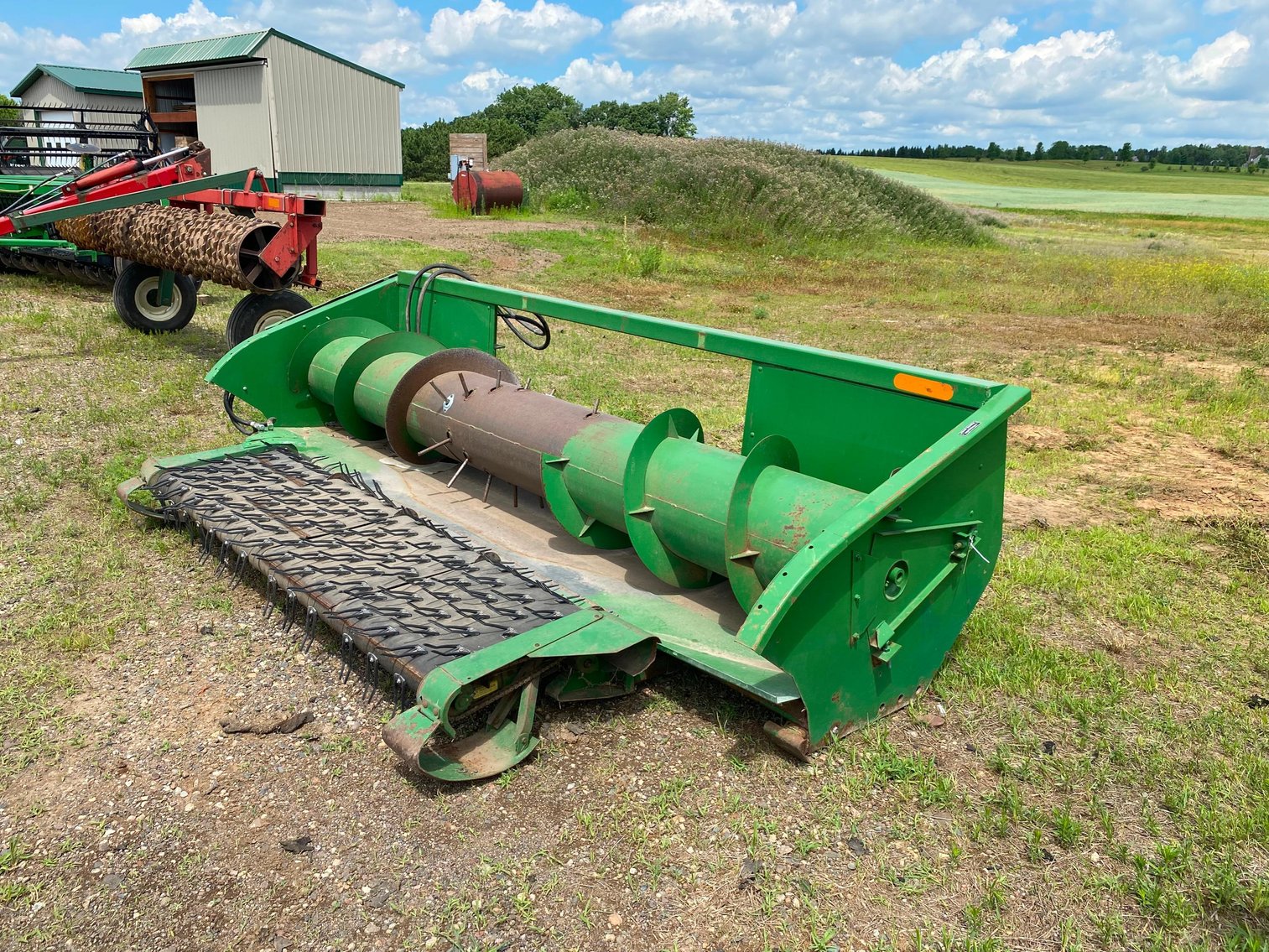 1994 John Deere 9500 Combine, Flex Head, (2) Pickup Heads, Header Trailer