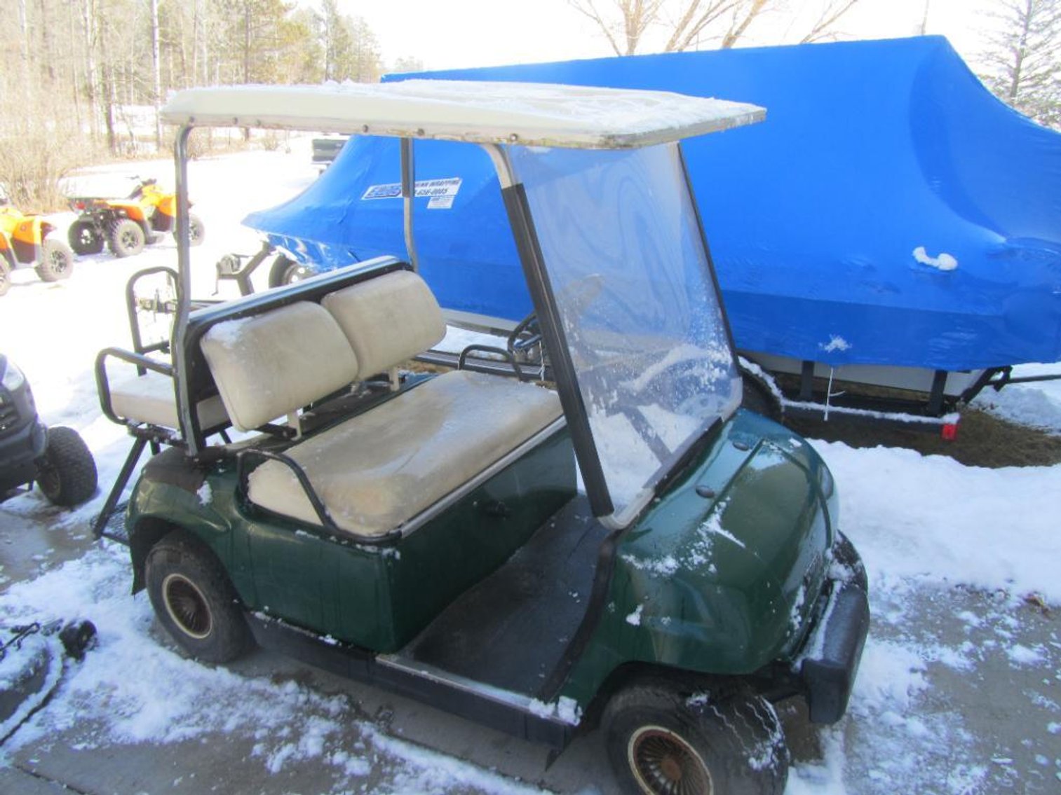 Bruce Zemke Moving Auction, Pine River:  1954 Chris Craft, (2) CanAm ATV's, Advantage Automotive Lift