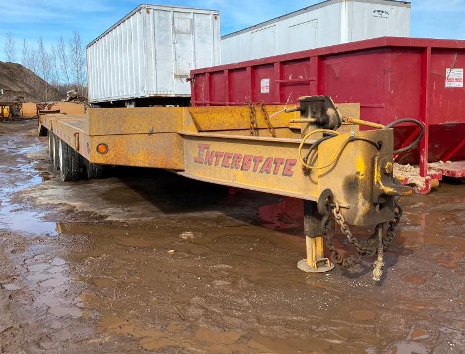 1999 Interstate DLA50 29' Tri-Axle Deck Over Trailer