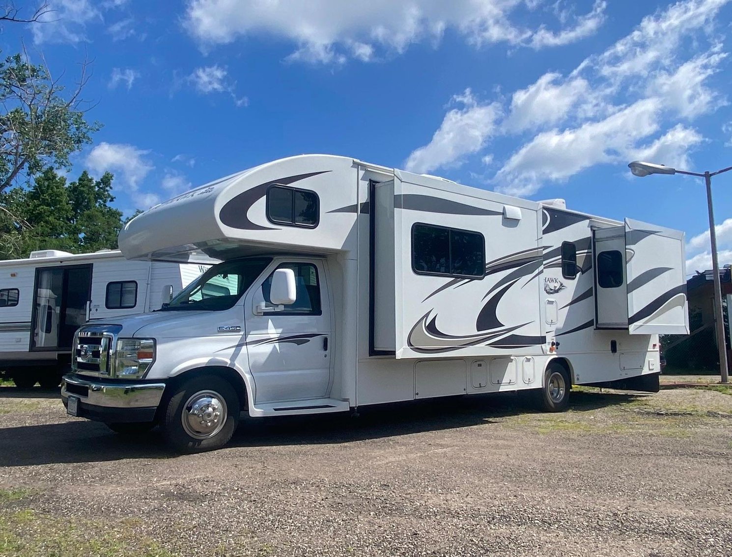 2014 Jayco Greyhawk 29KS Class C Motorhome, 2003 Jeep Wrangler Rubicon, 2006 Ford Expedition