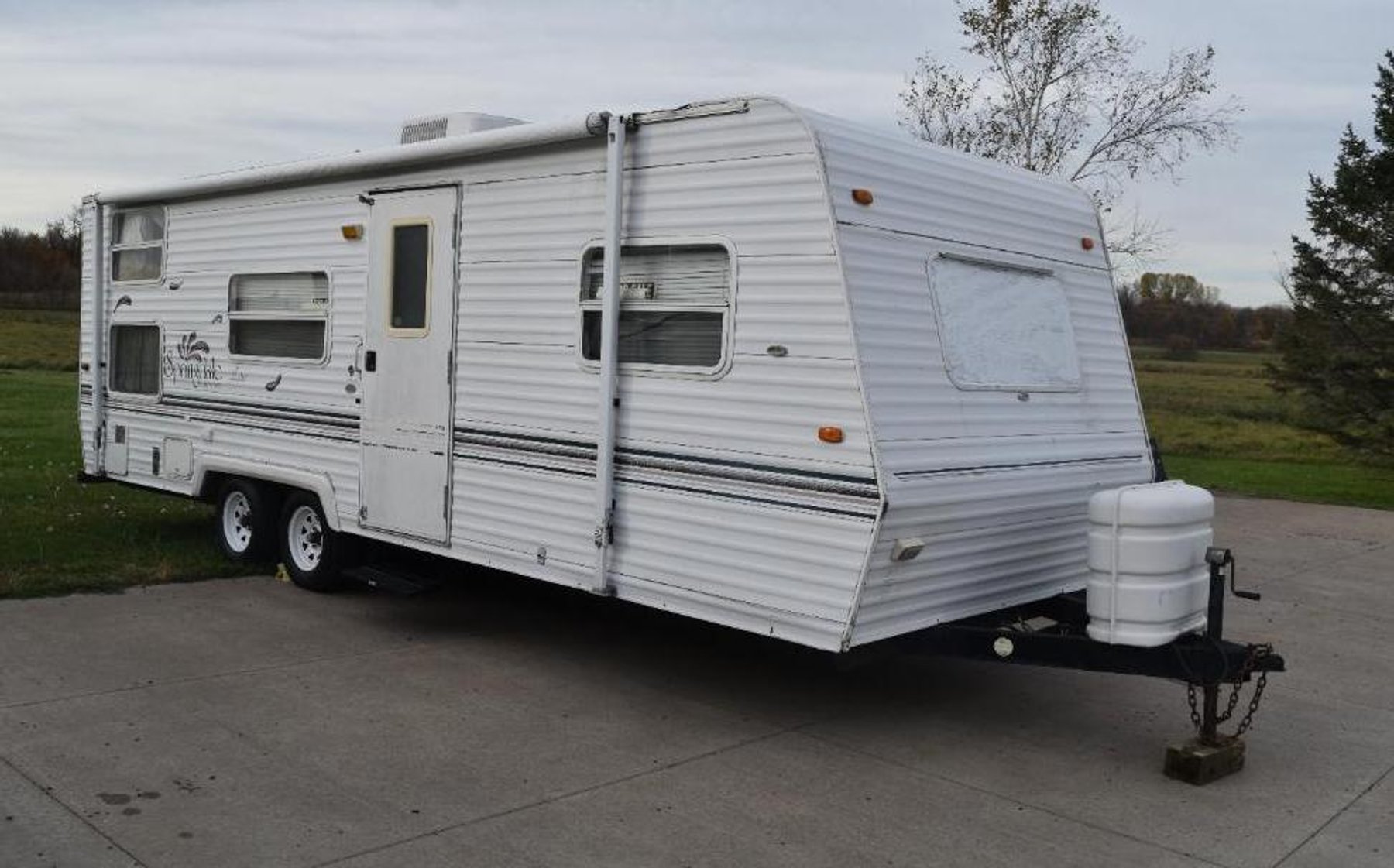 1979 Midget, 1999 Springdale Camper, 5th Wheel Hitch, & Appliances