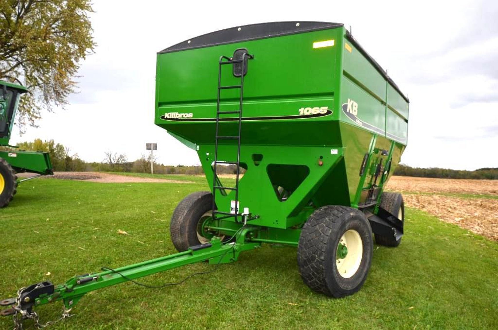 JD 9400 COMBINE, JD 4250 TRACTOR, AND FARM EQUIPMENT