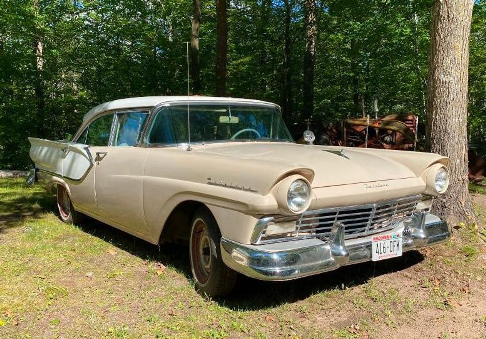 Spooner Area Estate: Massey Harris Tractor, 1957 Ford Fairlane, Tools & Toys