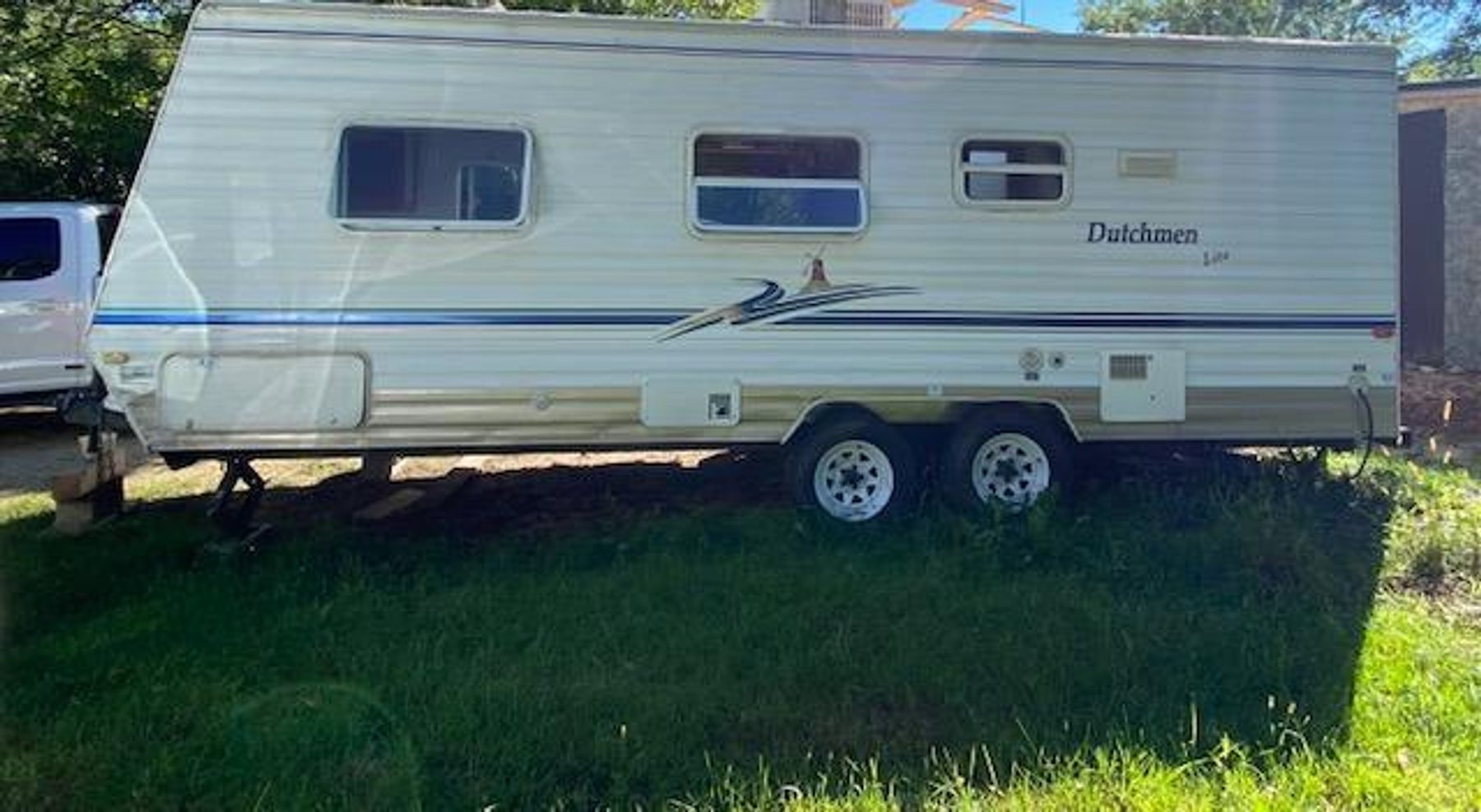 Dutchmen Travel Trailer, Enclosed Trailer, Pontoon, Shop Tools and More