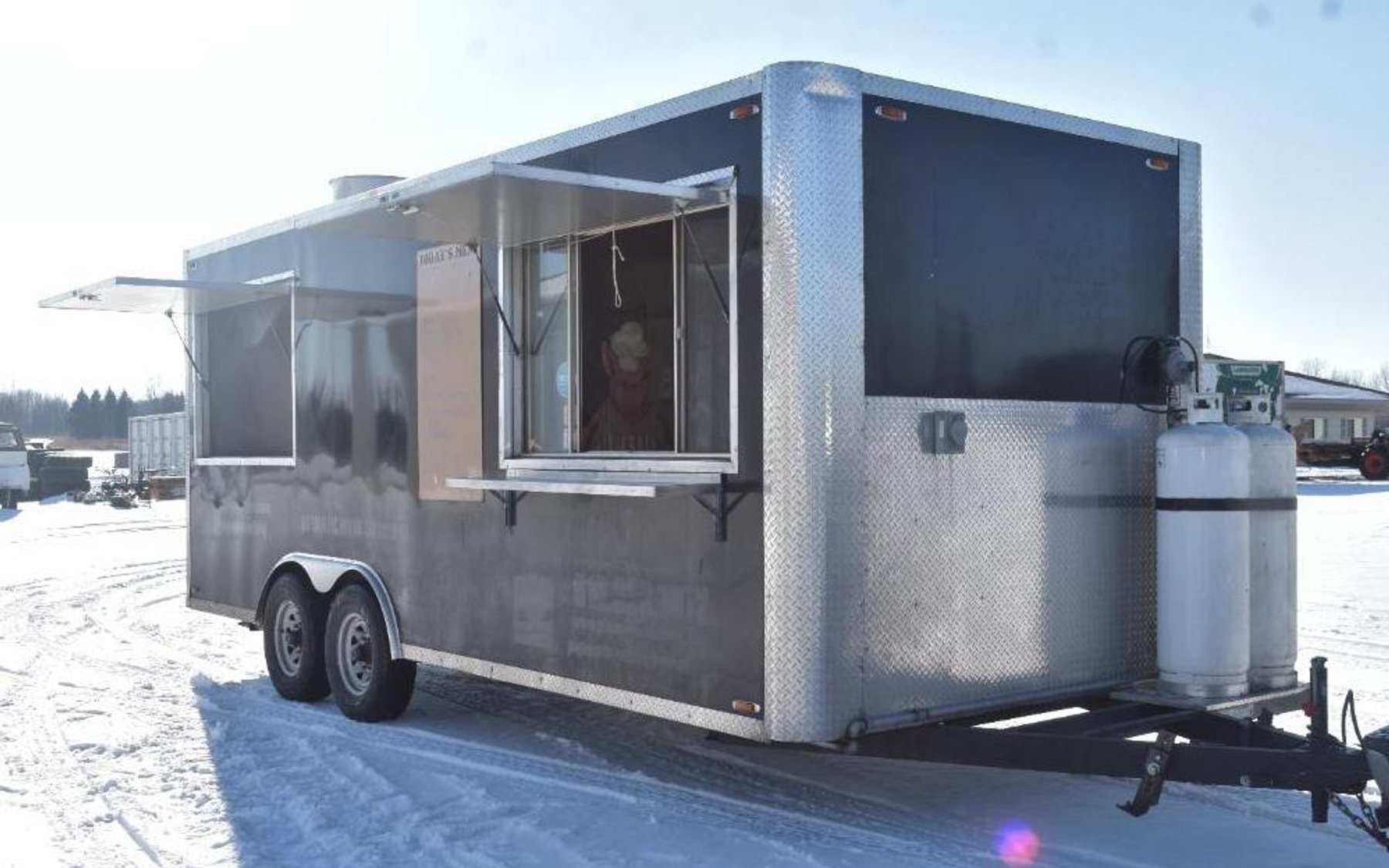 2018 20' Quality Concession Trailer Fully Equipped With Ole Hickory Smoker