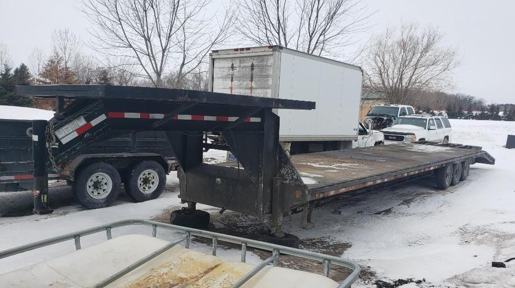 2018 Kubota SVL95-2S Track Skid, John Deere 544B Wheel Loader,  2018 Kaufman 4-Car Hauler, PJ 40' Gooseneck Trailer