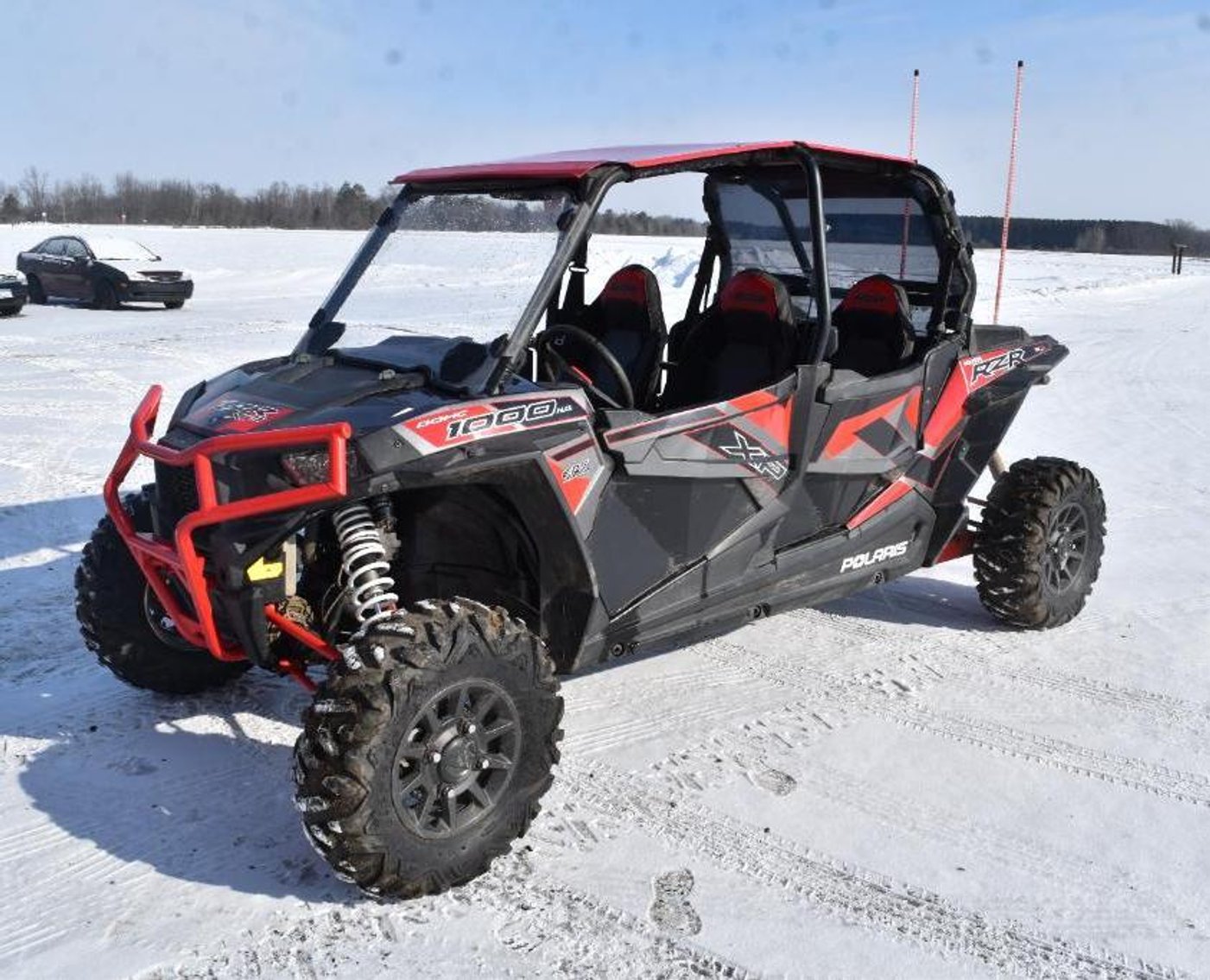 2018 Polaris Sportsman, 2017 Polaris 1000 RZR, (5) Snowmobiles and Trailer