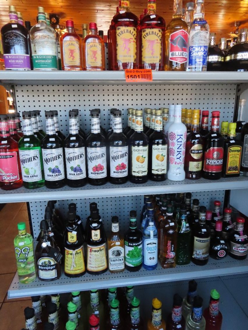 Boondocks Saloon Liquor Store Inventory Liquidation (Must Have Current Liquor License and Buyer's Card in Order to Bid)