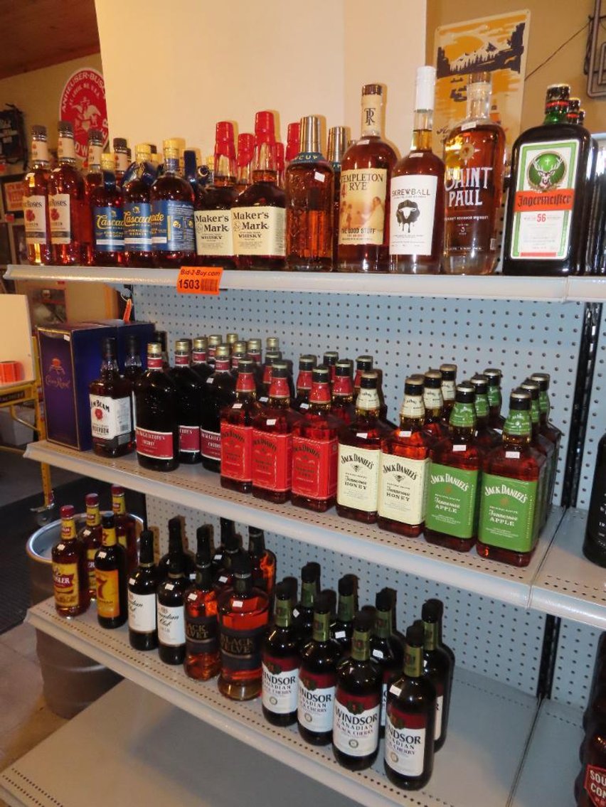 Boondocks Saloon Liquor Store Inventory Liquidation (Must Have Current Liquor License and Buyer's Card in Order to Bid)