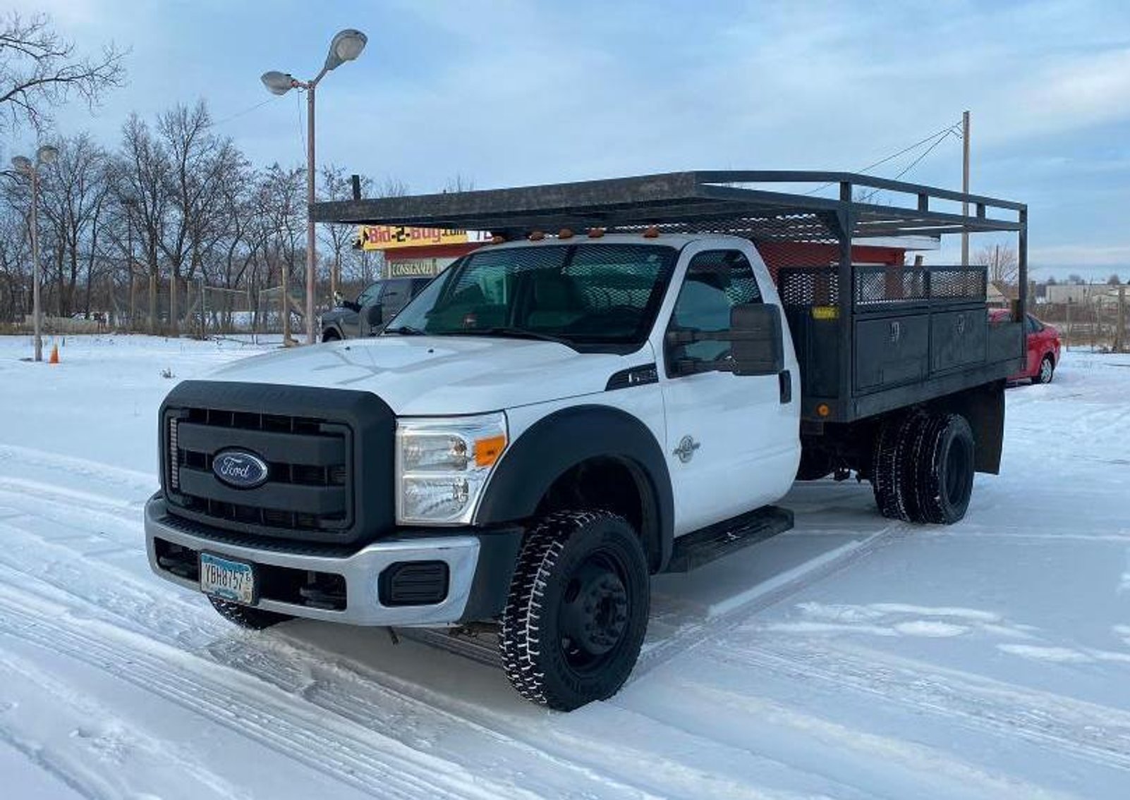 2016 & 2012 Ford F-450 Super Duty 4X4 Trucks With 12' Flatbeds