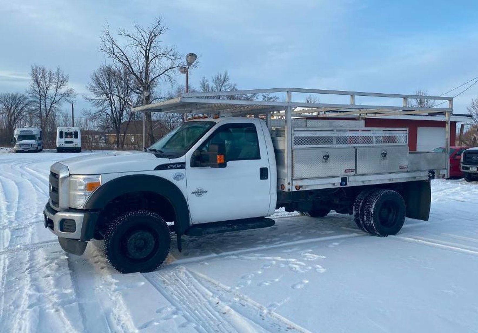 2016 & 2012 Ford F-450 Super Duty 4X4 Trucks With 12' Flatbeds