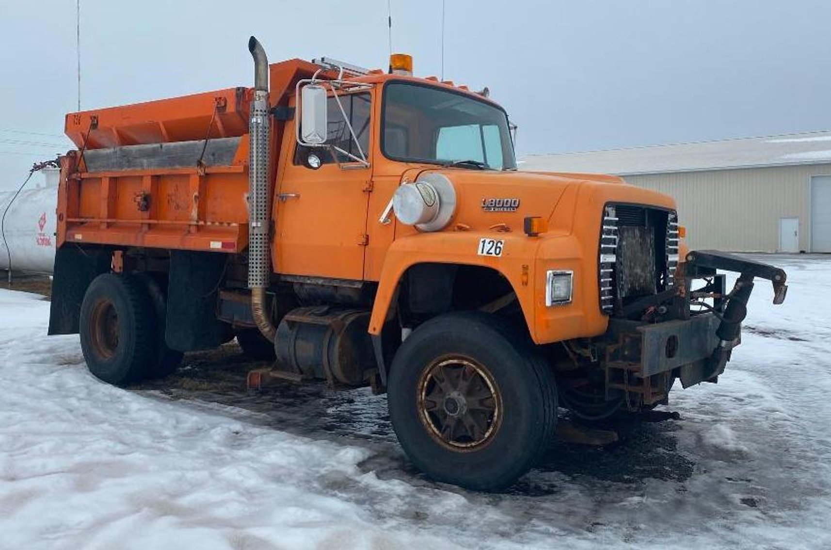 1989 Ford L8000 Salt Truck, Diesel Shop Equipment & Supplies