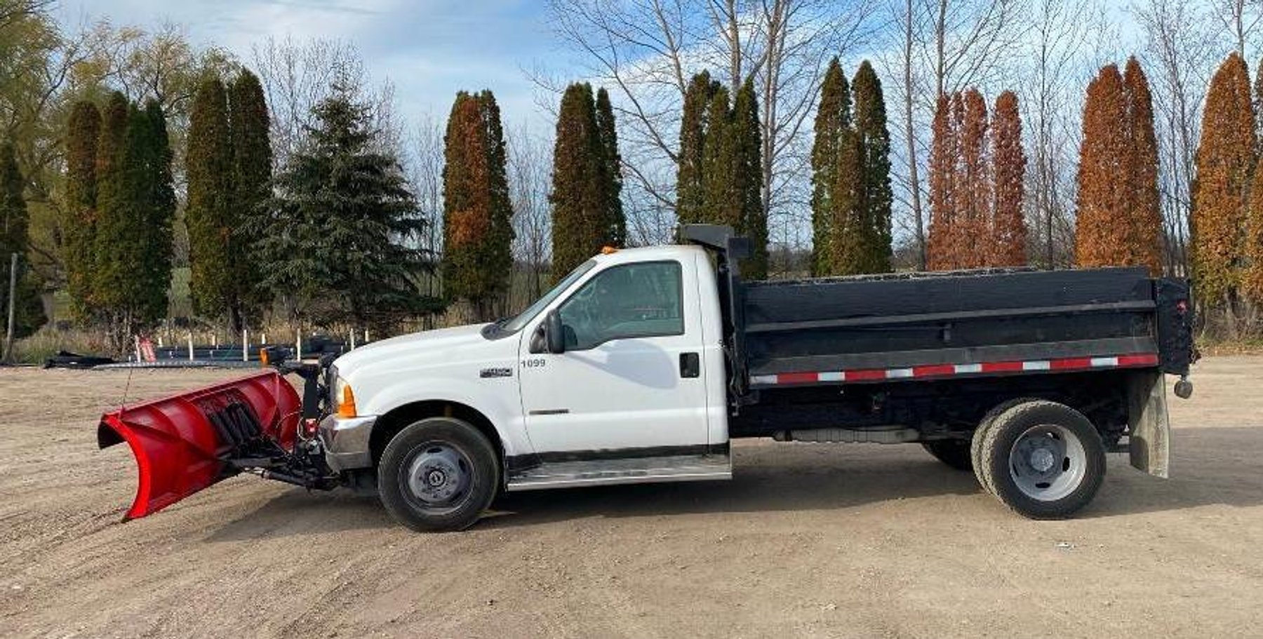 1999 Ford F-450 XL Dump Truck With Plow