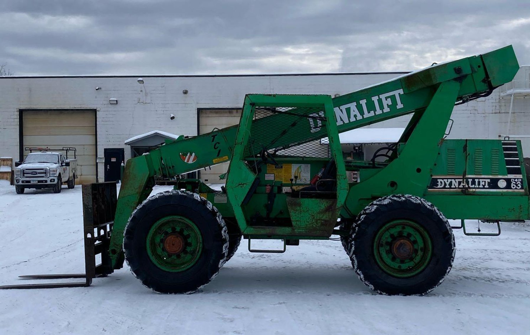 Grove RT58 Rough Terrain Crane, Dynalift Telehandler, JLG Scissor Lift, Hook Block, Skid Steer Tires