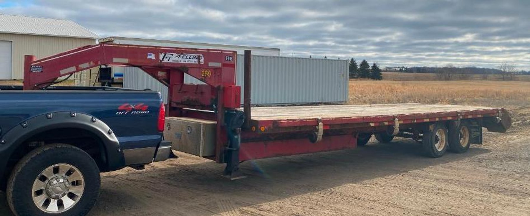 2008 Ford F-350 Lariat Super Duty 4X4 Crew Cab & 2004 Felling 26' FT-16 Gooseneck Trailer