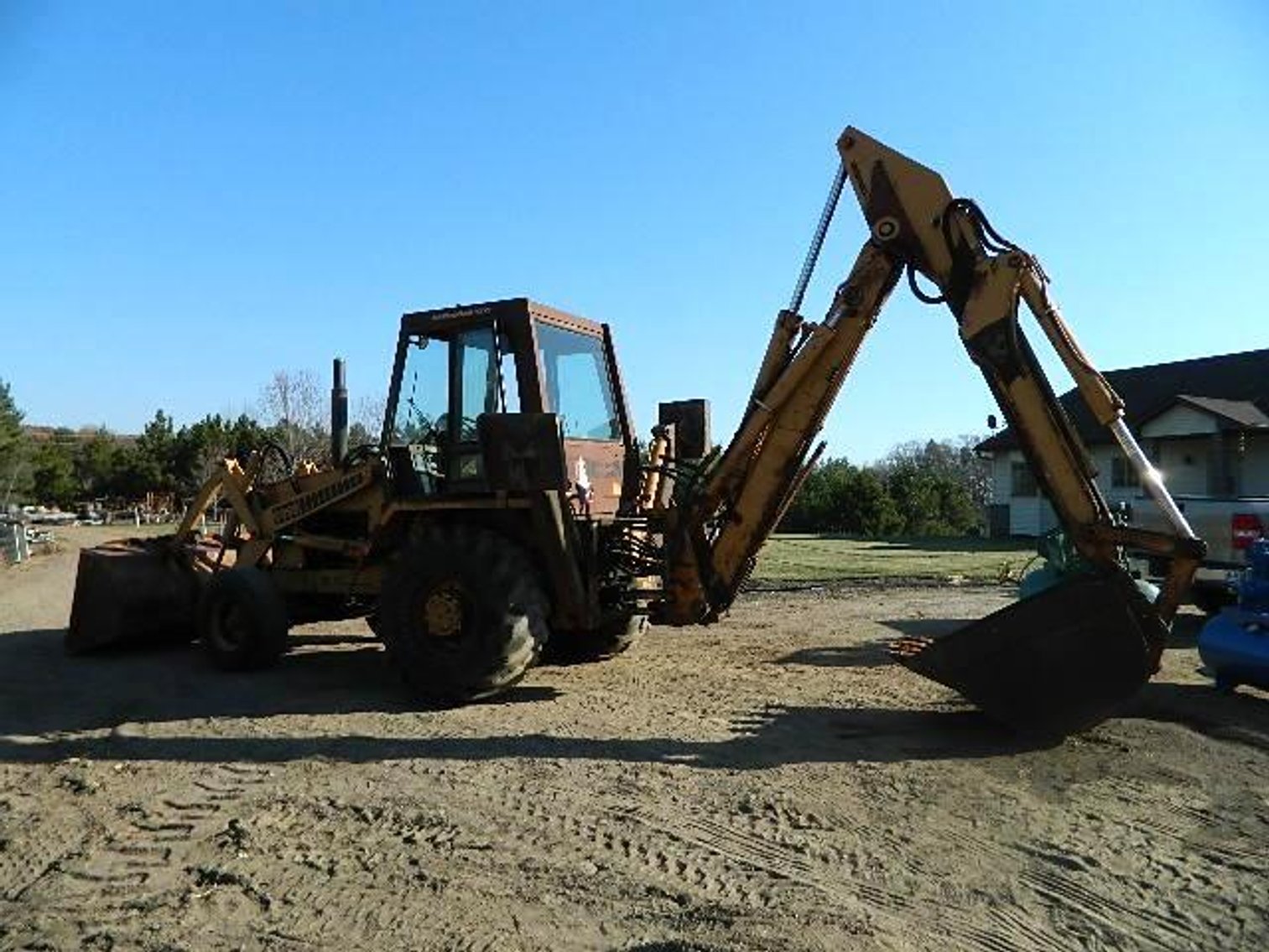 Case 780 Backhoe, Bobcat 943, Mustang 440 Skids, Trailers, Trucks, Tools