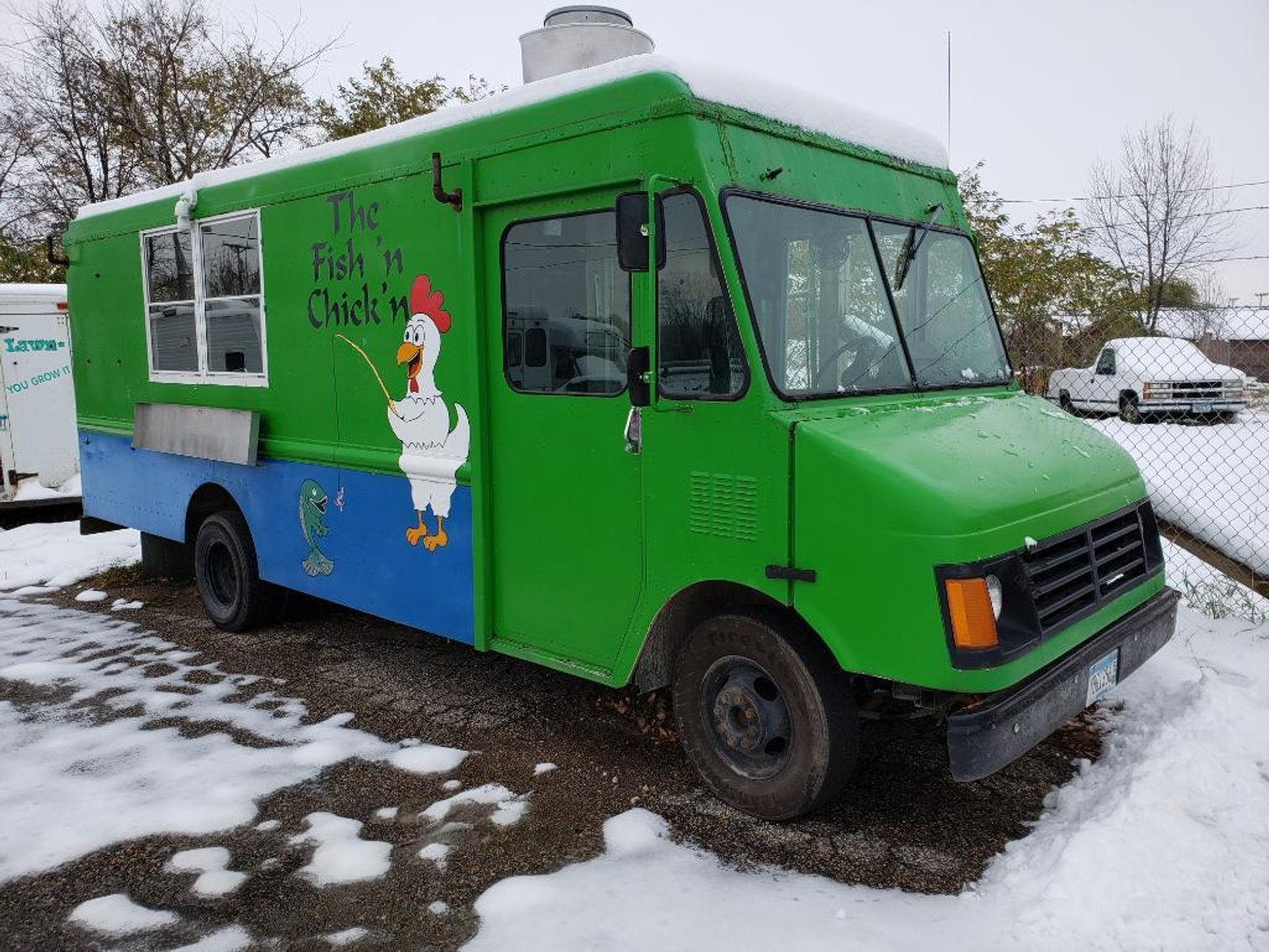 1997 Chevrolet 22' Food Truck, 1993 Mail Truck, 2010 Freightliner Sprinter Van, 2012 Ford F-250, 1986 Honda Gold Wing