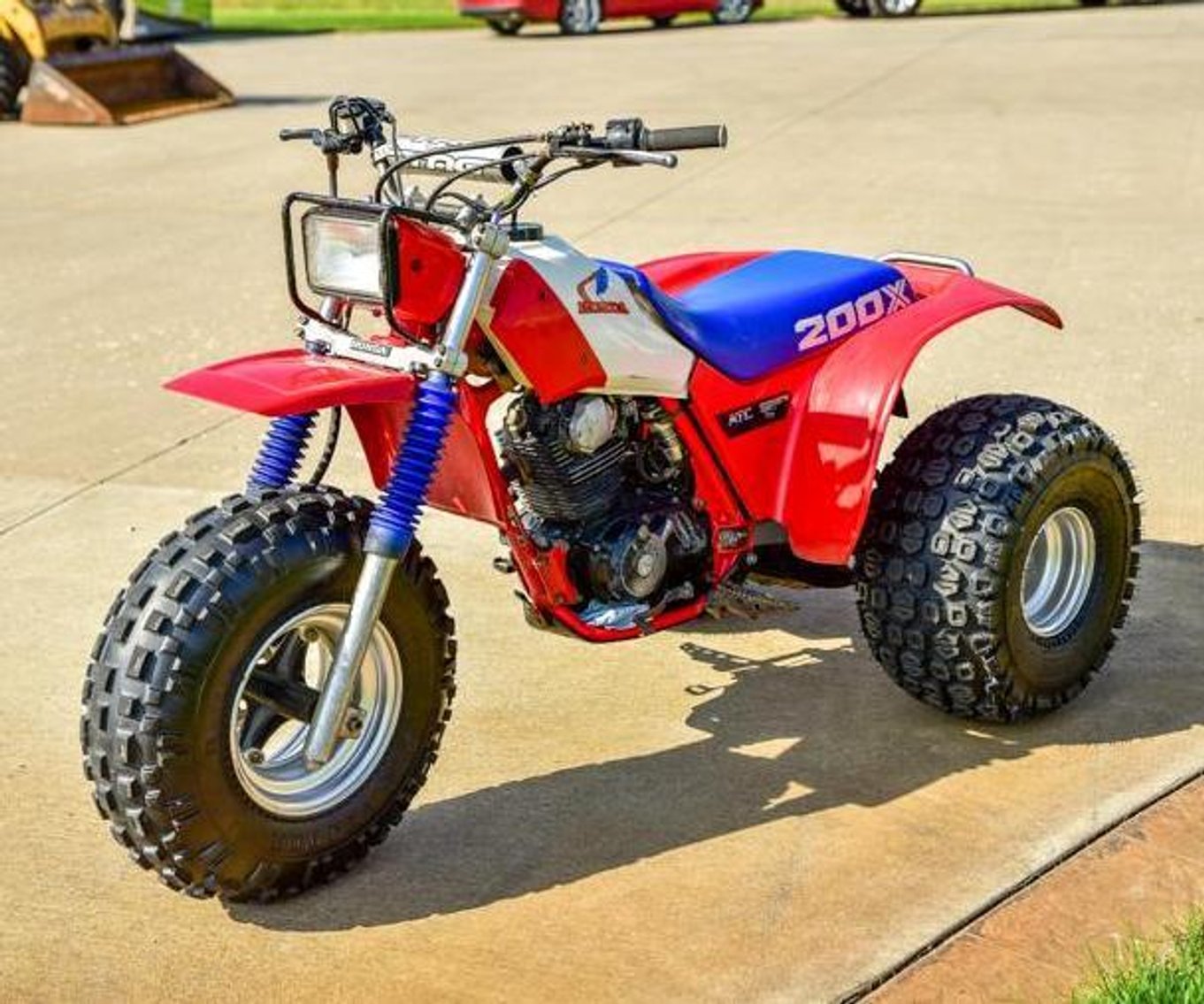 2002 E-Z-Go Customize Golf Cart, Yamaha Golf Cart, 2005 Honda CRF 450X Dirt Bike & (2) Honda 3-Wheelers