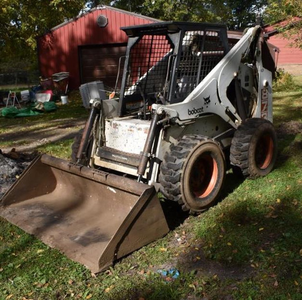 Estate Auction: Bobcat 873 Skid Steer, Brute 25 Ton Log Splitter, Tools & Household