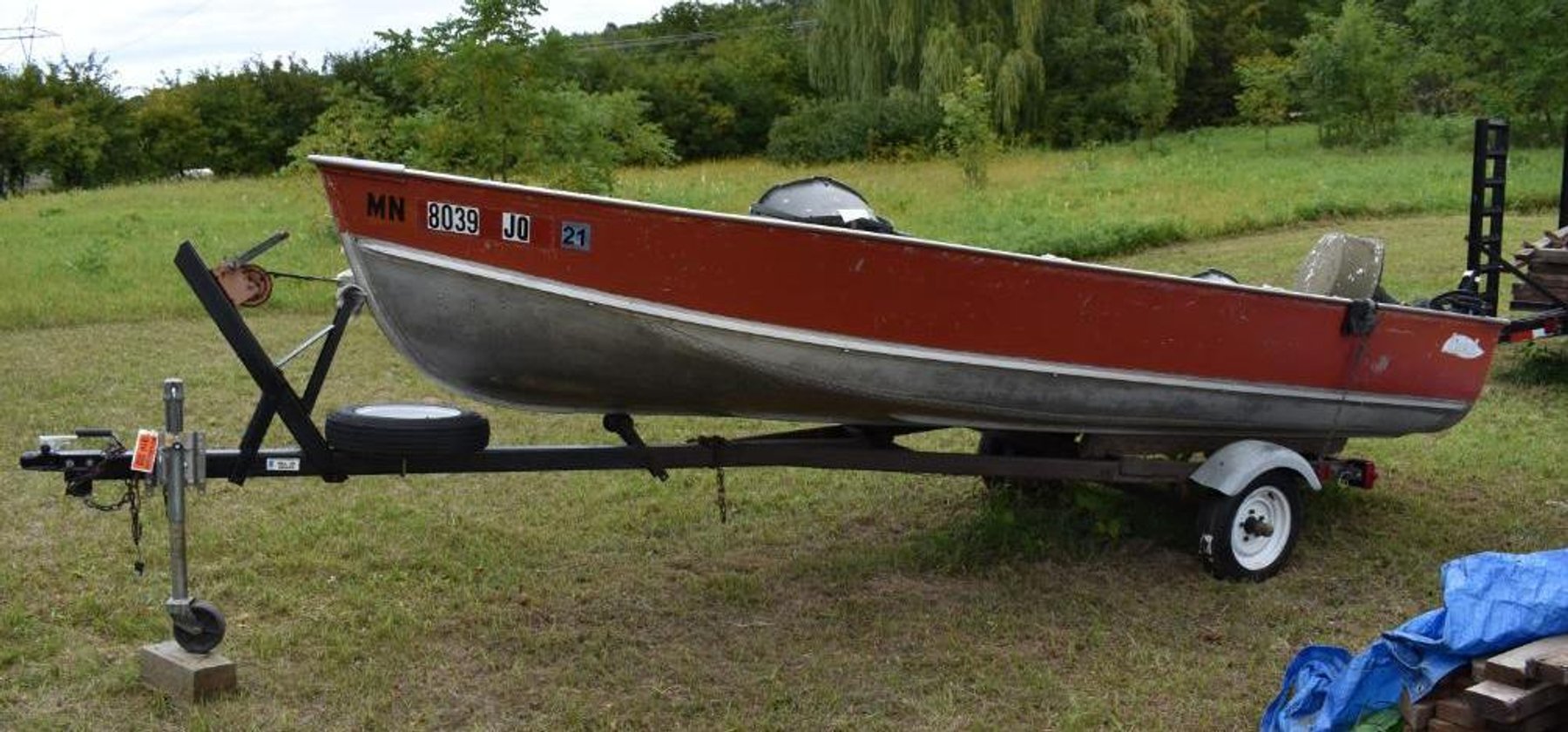 1996 Dodge Ram 2500, Dump Trailer, Lund 16' Boat, Lumber, Lawn & Garden, Shop Supplies, Household