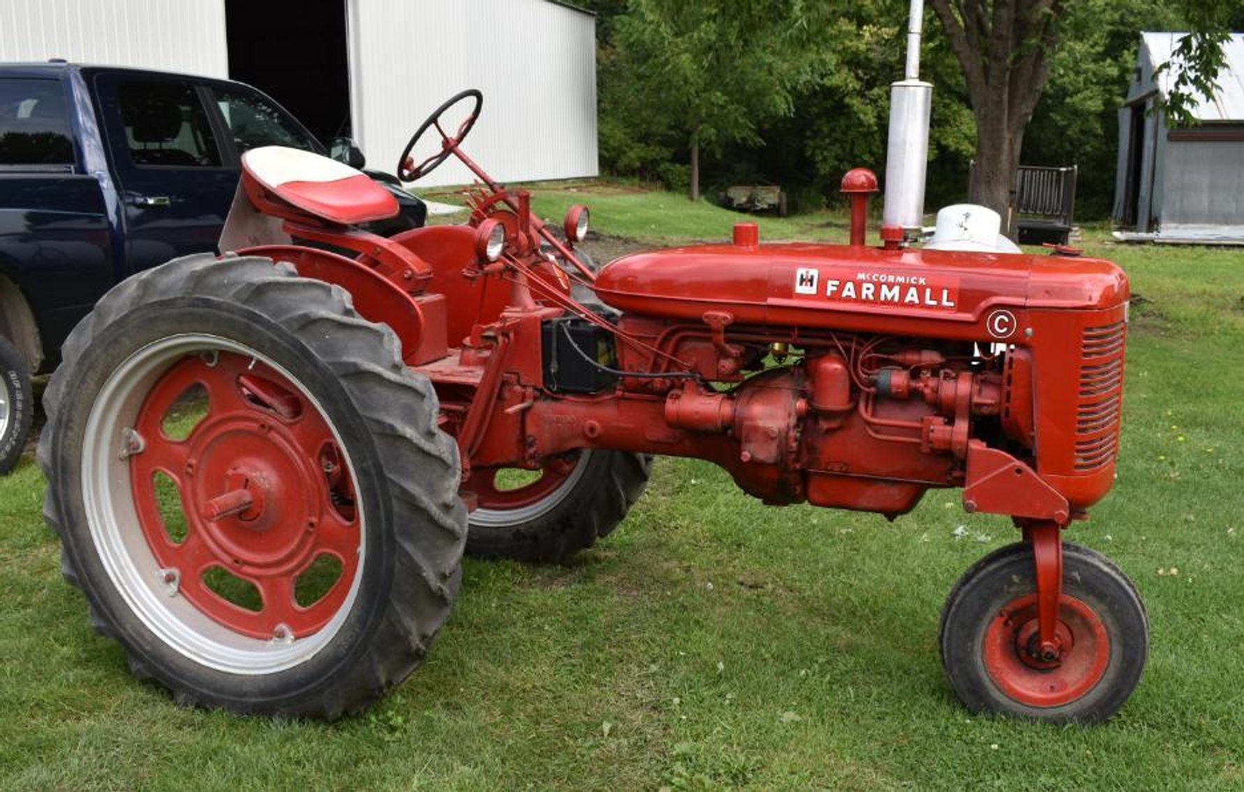 2010 Utility Trailer, Ambassadeur 5000A Reel, Farmall C Tractor, Farm Machinery, Shop Equipment