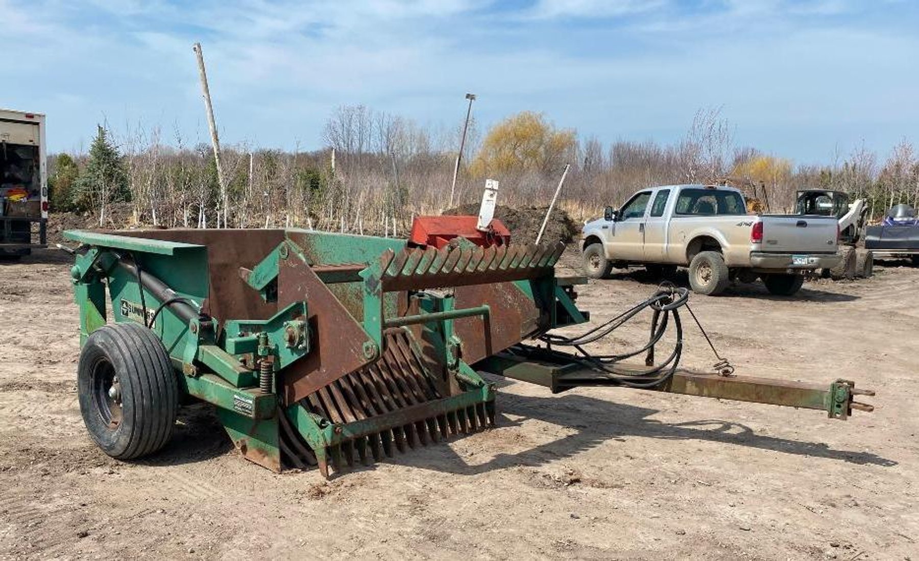 Summers Rock Picker, 2015 Chevrolet Equinox, Stahl Truck Body, 20' Drag, Finn T60 Hydroseeder