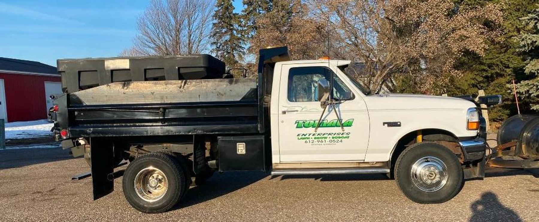 1997 Ford F-350 XLT Dump Truck With Plow & Salter