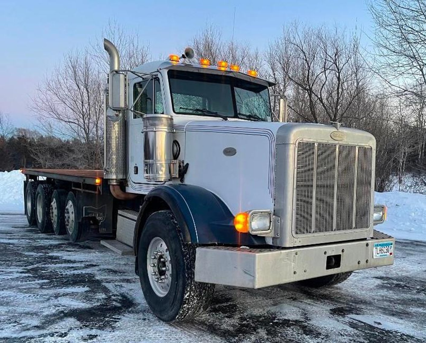 1997 Peterbilt 357 Quad Axle Flatbed